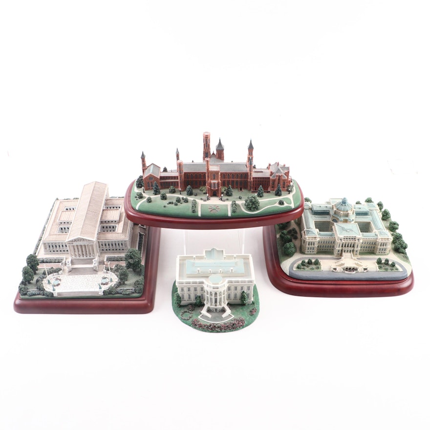 The Danbury Mint Great Buildings of the U.S. Capital Collection Figurines, 1990s