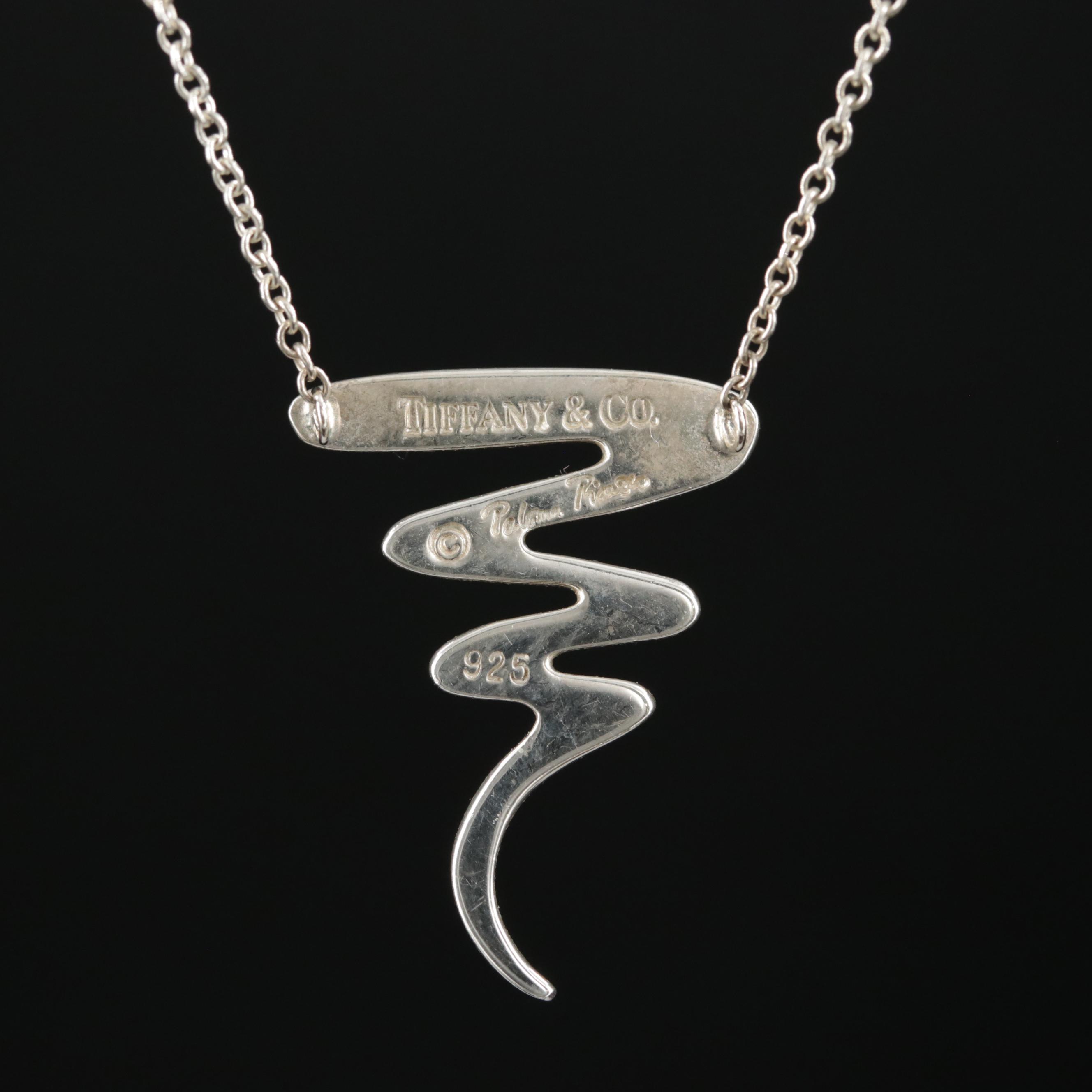 Paloma Picasso for Tiffany & Co. Sterling "Scribble" Necklace