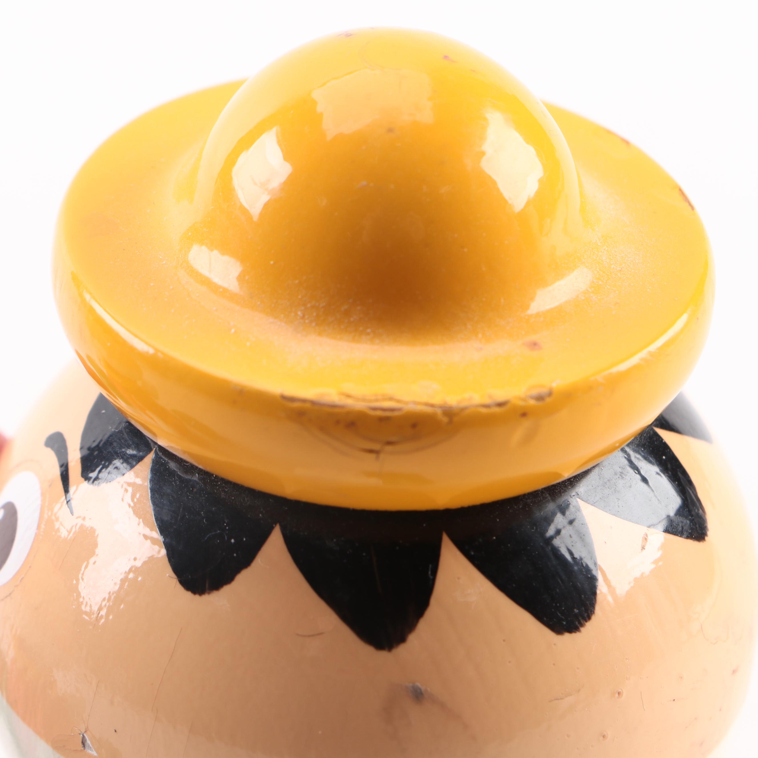 Walter, Schylling, and Fisher Price Pull Toys with "Jalopy" the Clown