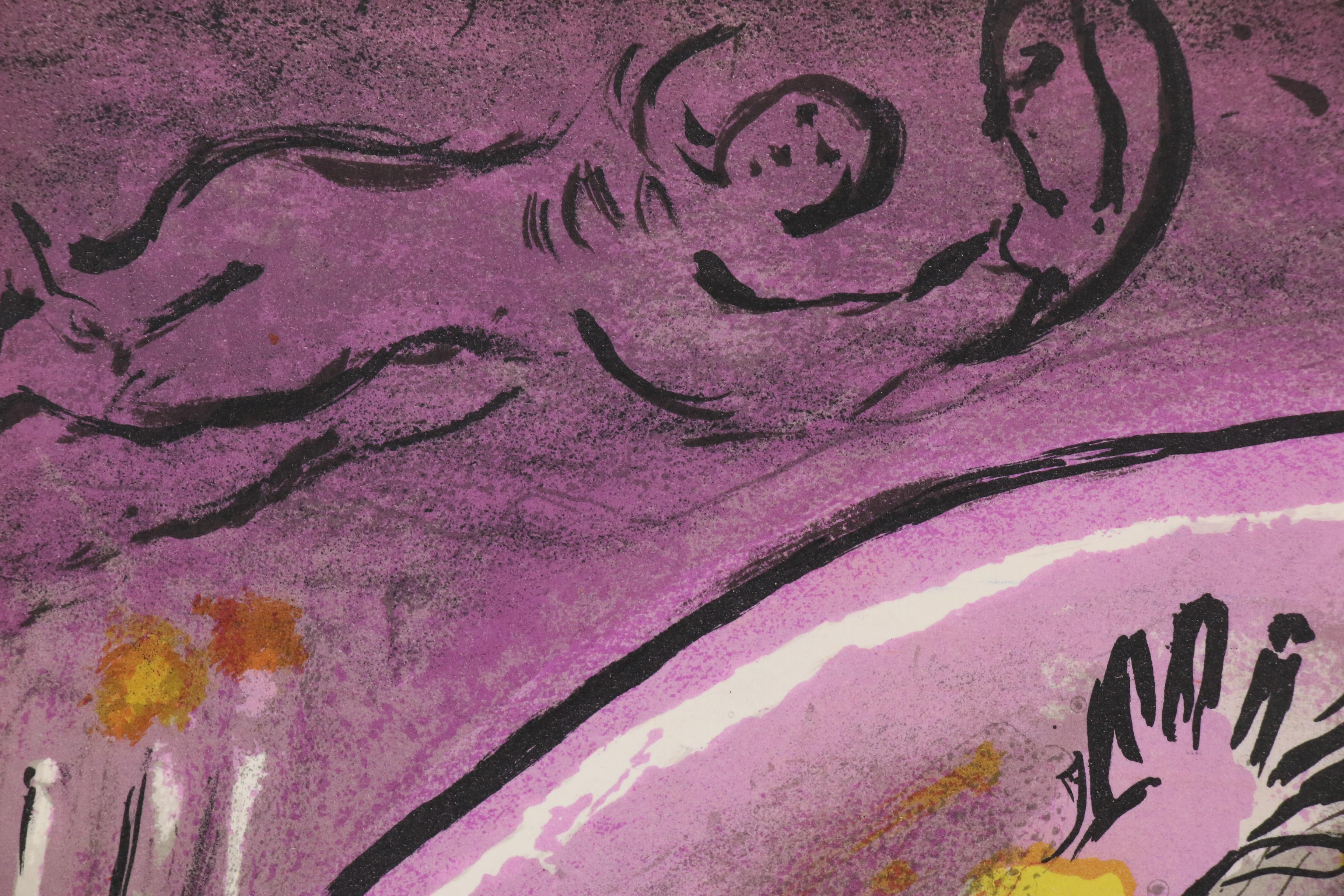 Marc Chagall Lithograph from Verve "King Solomon", 1956