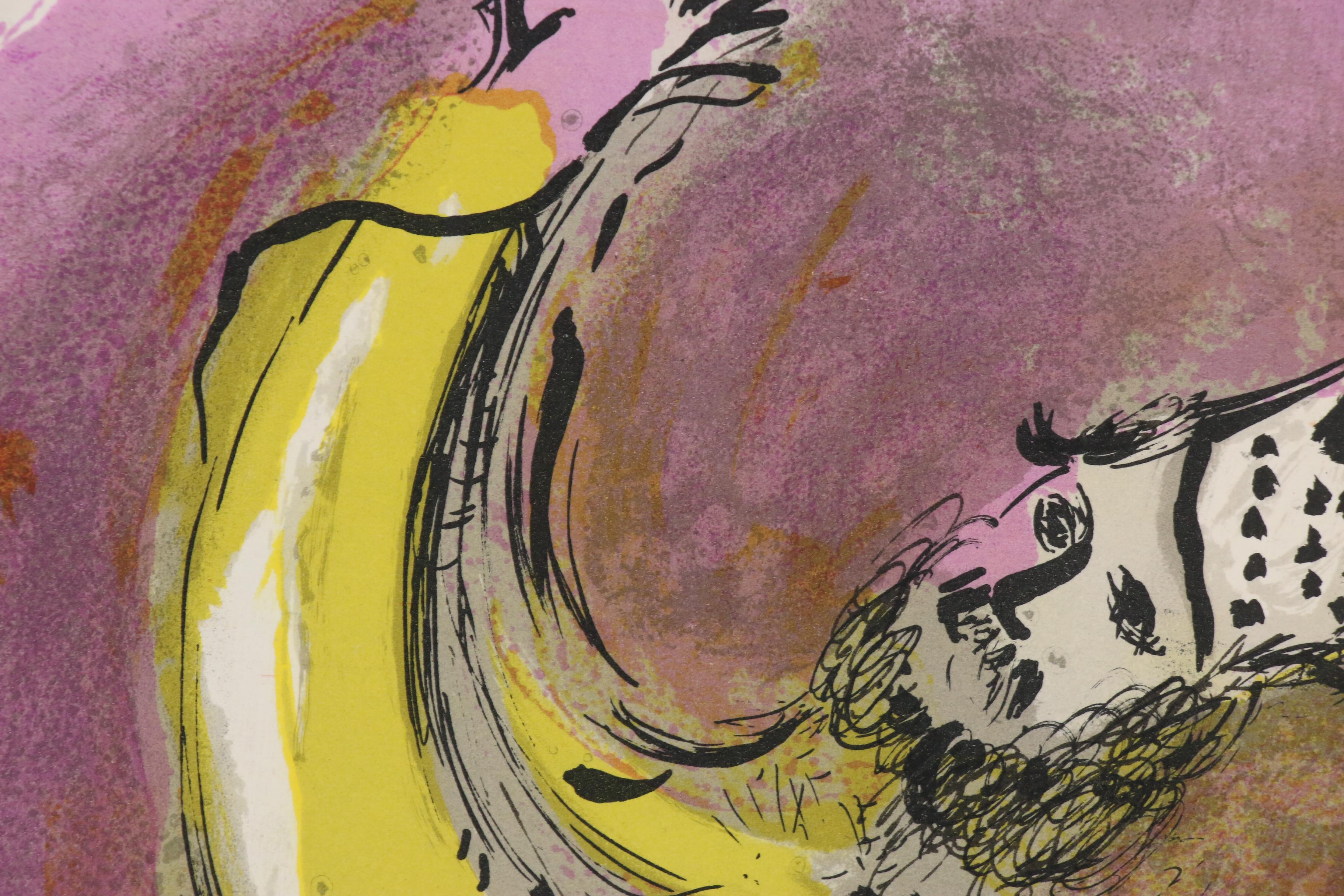 Marc Chagall Lithograph from Verve "King Solomon", 1956