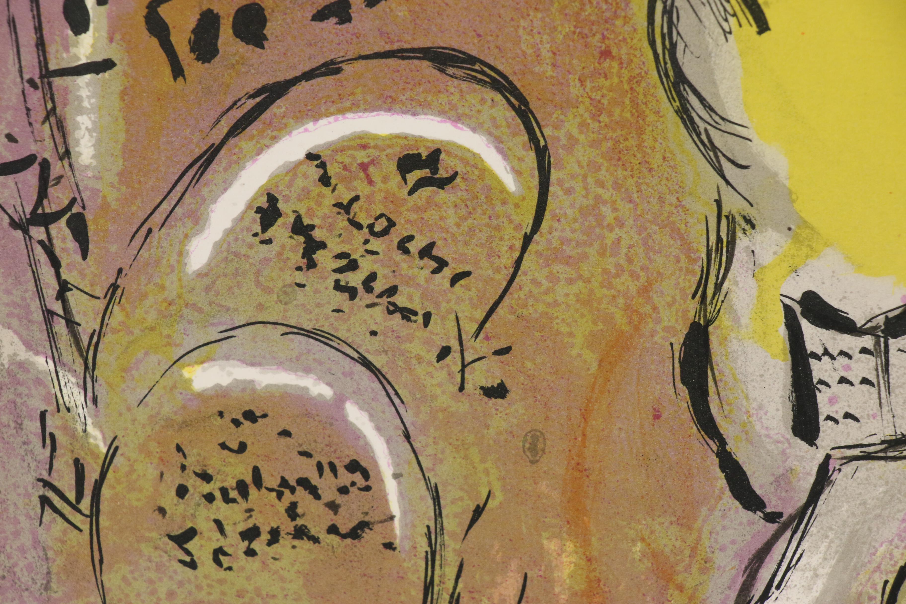 Marc Chagall Lithograph from Verve "King Solomon", 1956