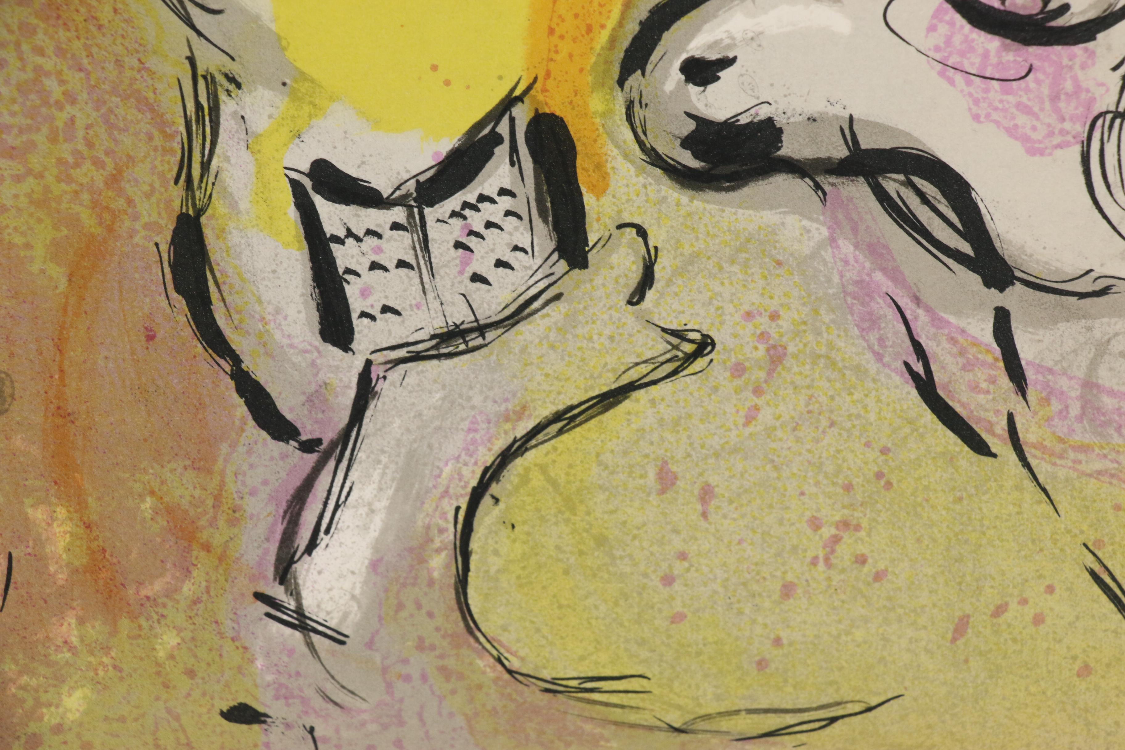 Marc Chagall Lithograph from Verve "King Solomon", 1956