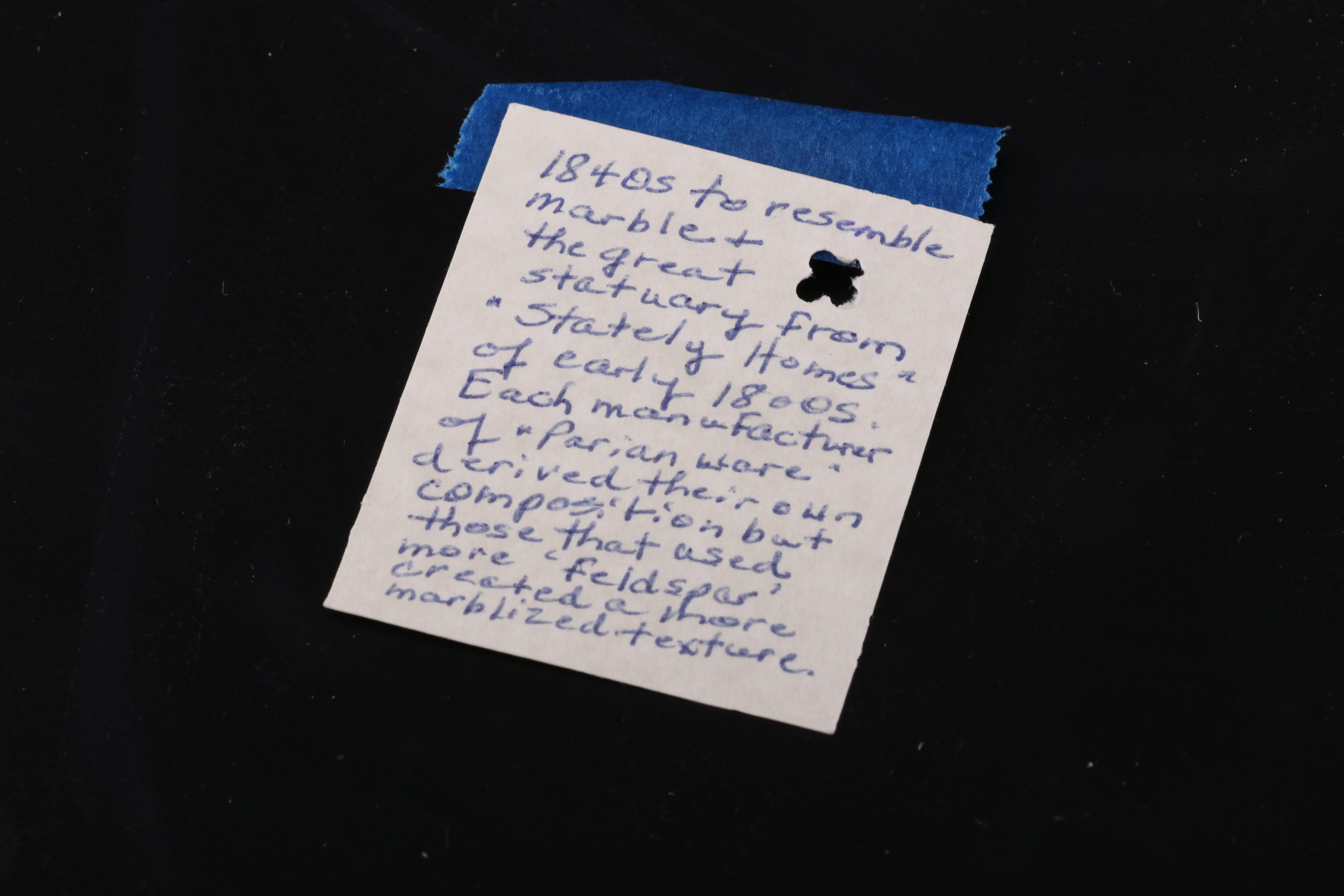 English Parian Ware "Father with Children" Figurine