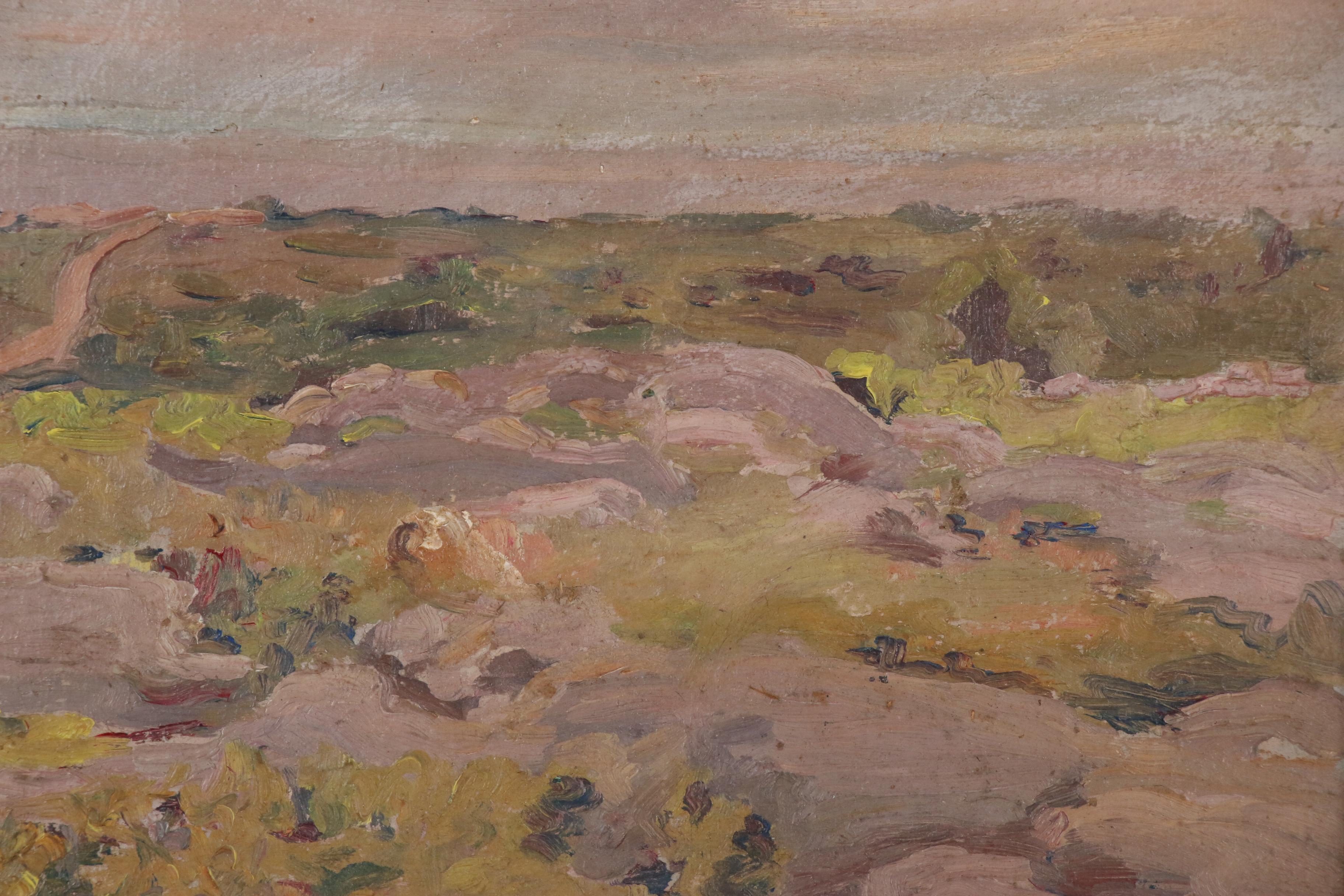 W.L. Stevens Landscape Oil Painting