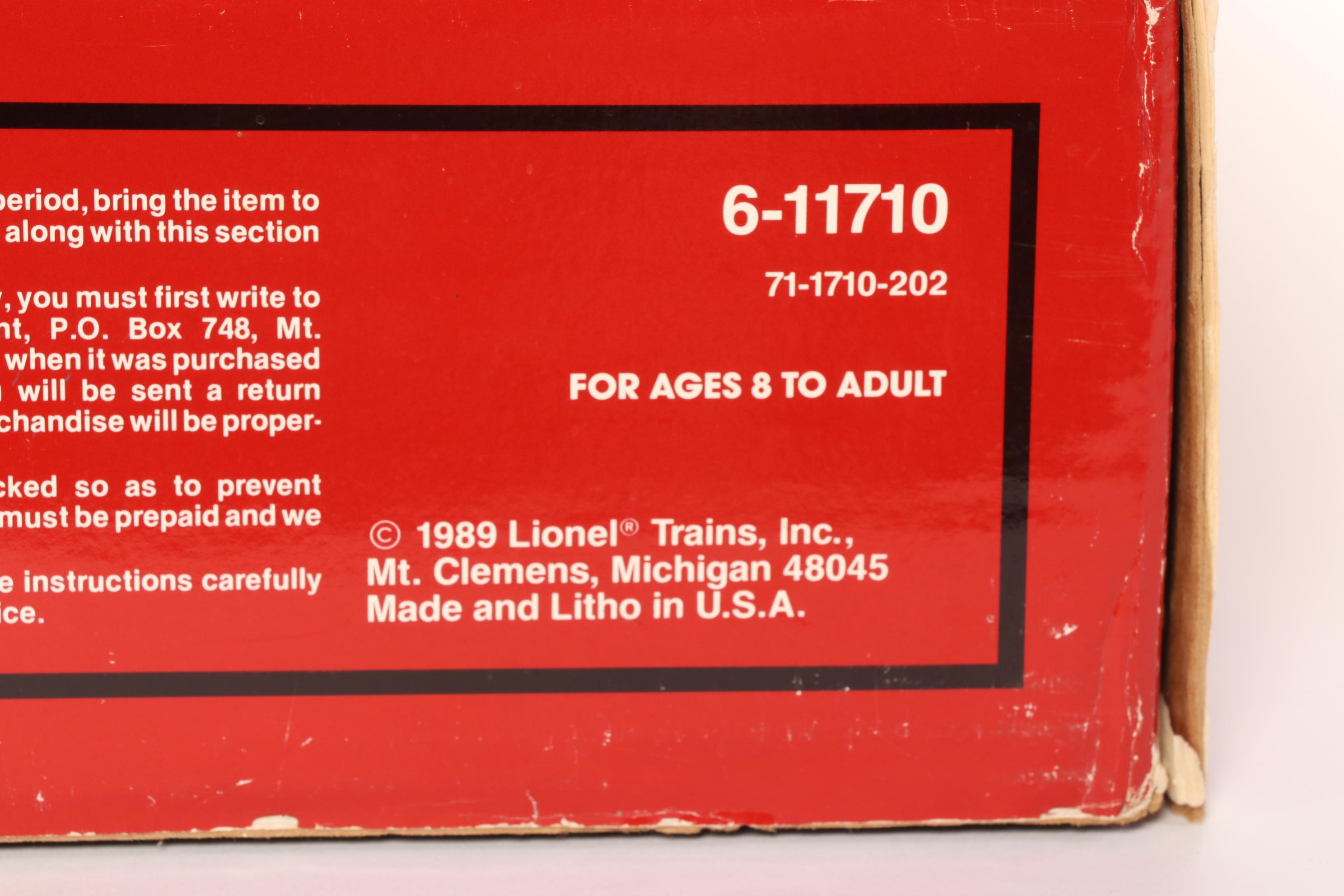 Lionel CP Rail Limited Model Train Set in Original Packaging, 1989