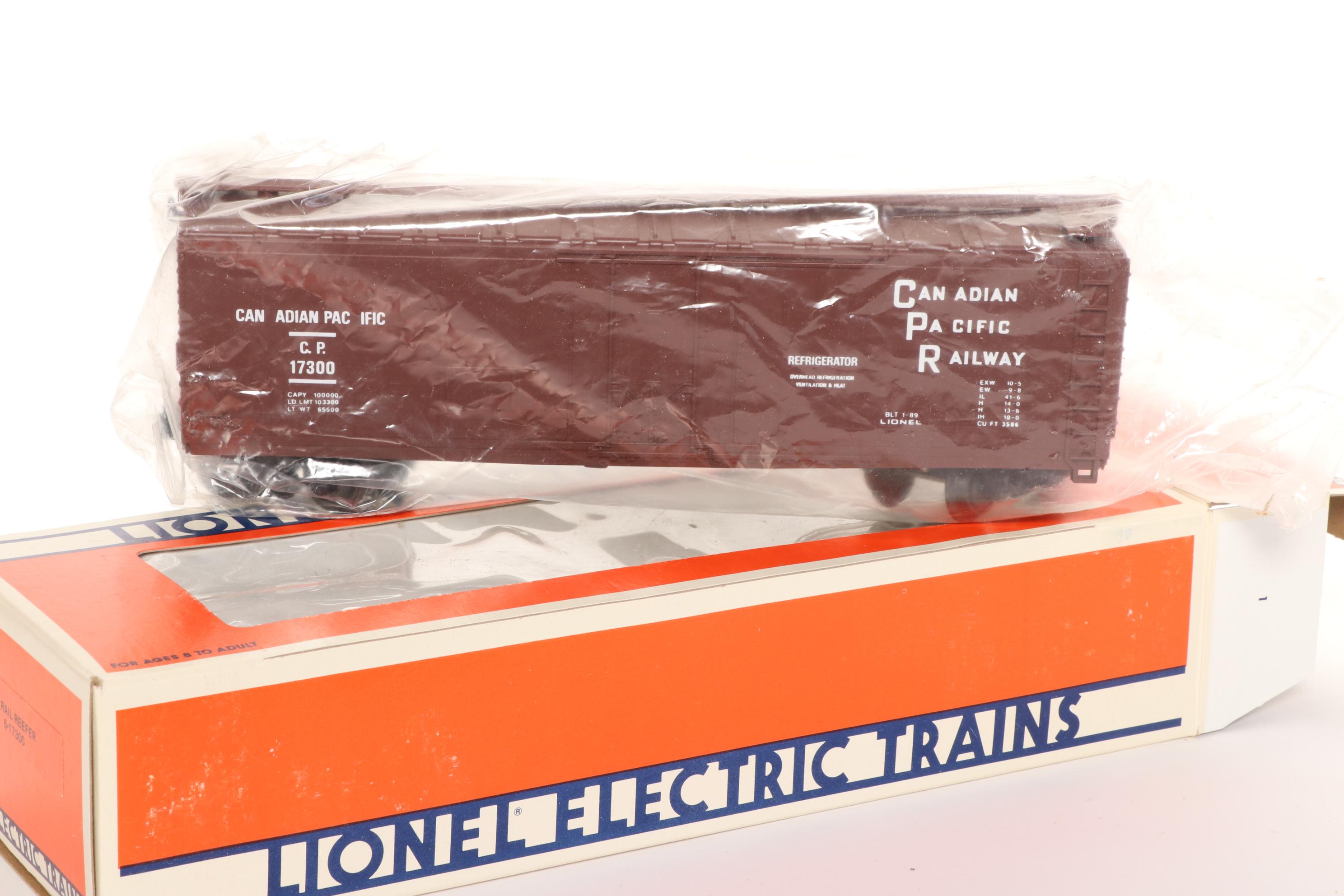 Lionel CP Rail Limited Model Train Set in Original Packaging, 1989