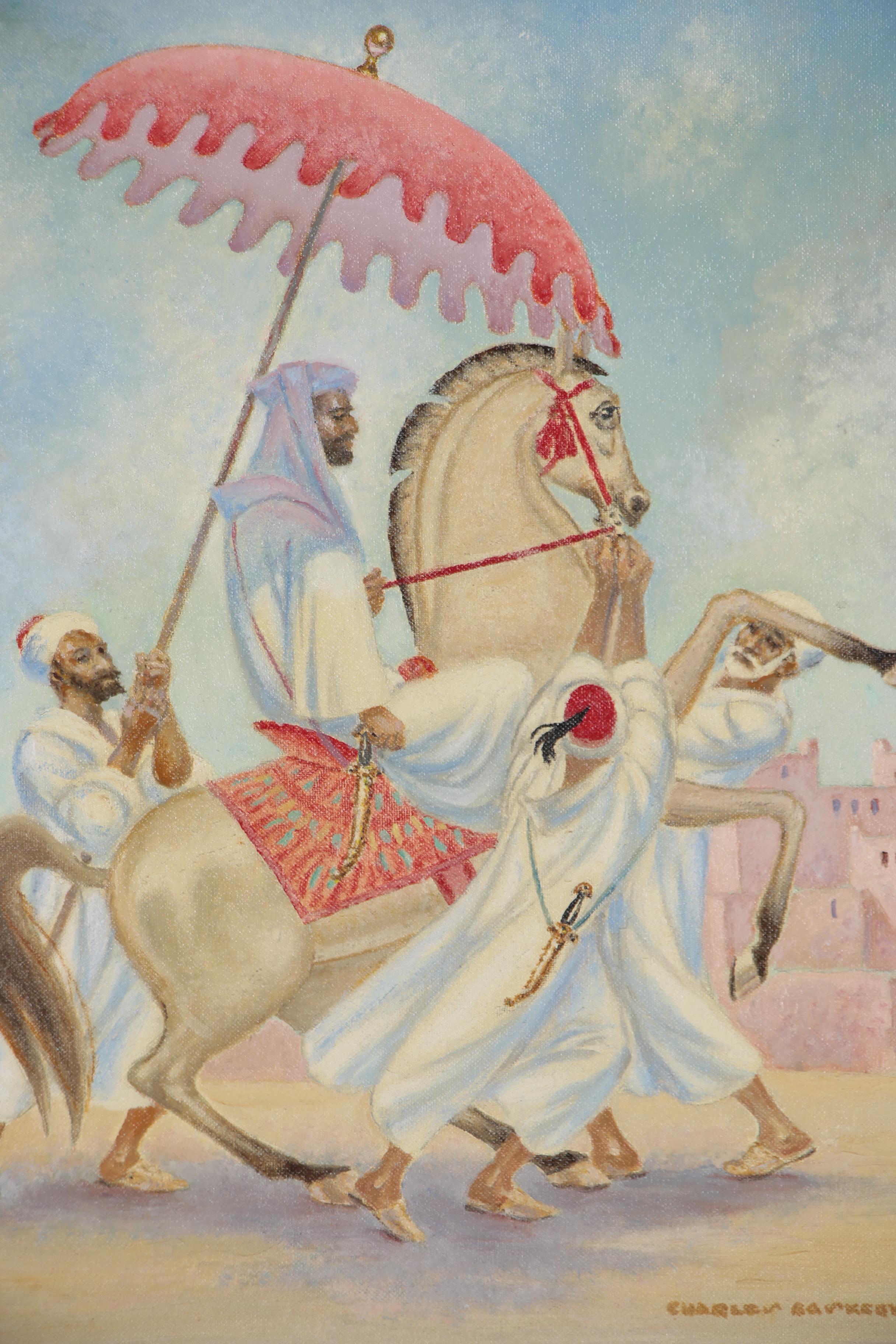 Charles Baskerville, Jr. Oil Painting "Moroccan Chief"