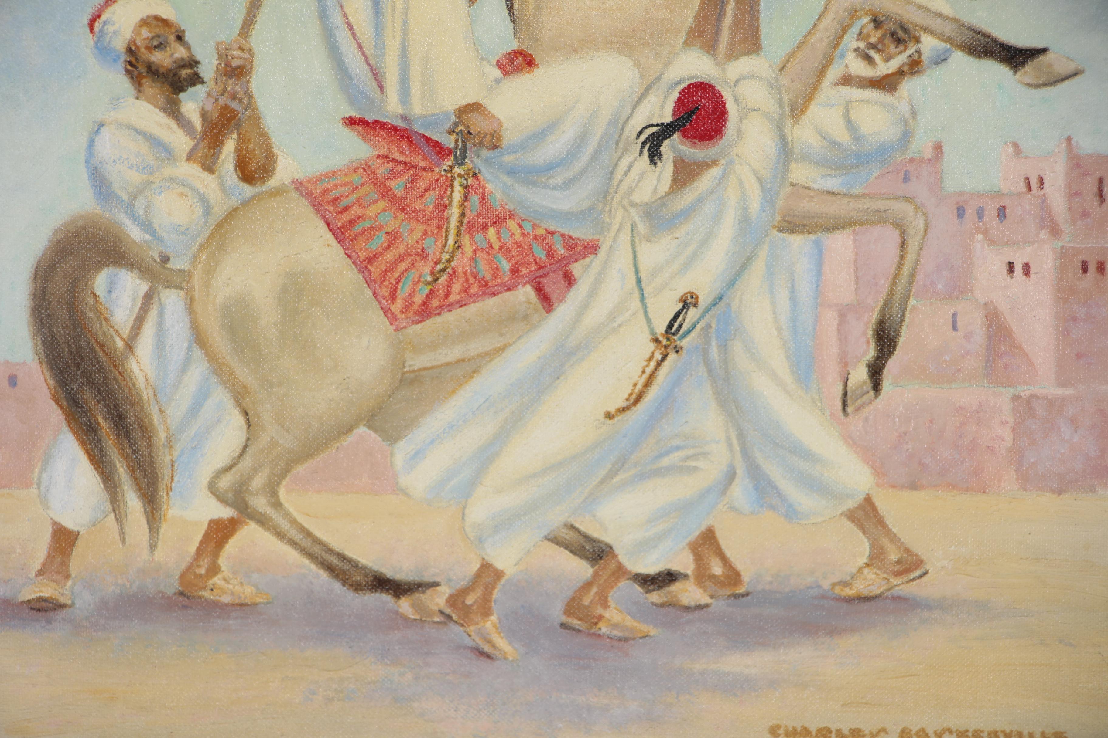 Charles Baskerville, Jr. Oil Painting "Moroccan Chief"