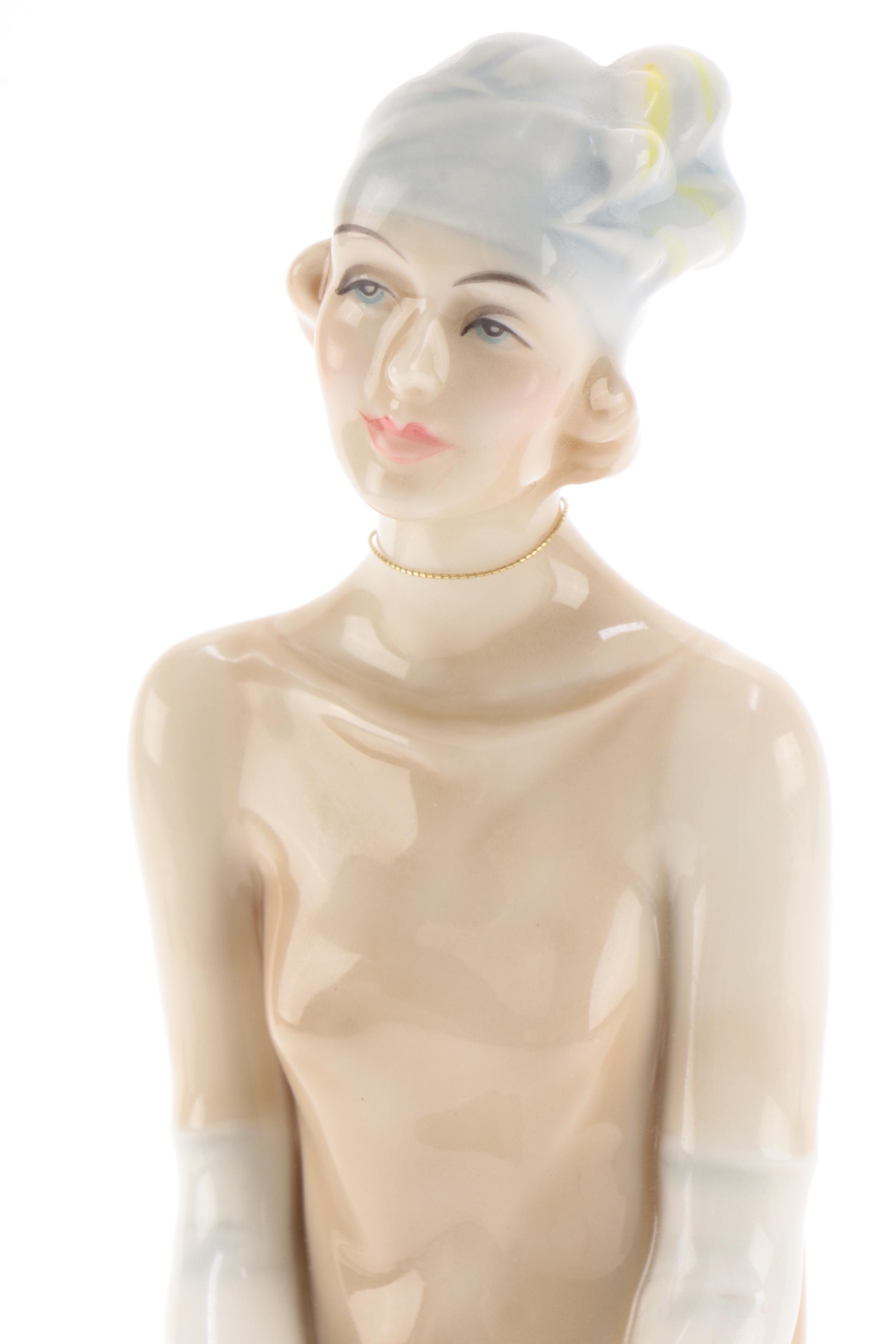 Royal Doulton Reflections "Cocktails" Porcelain Figurine, Late 20th Century