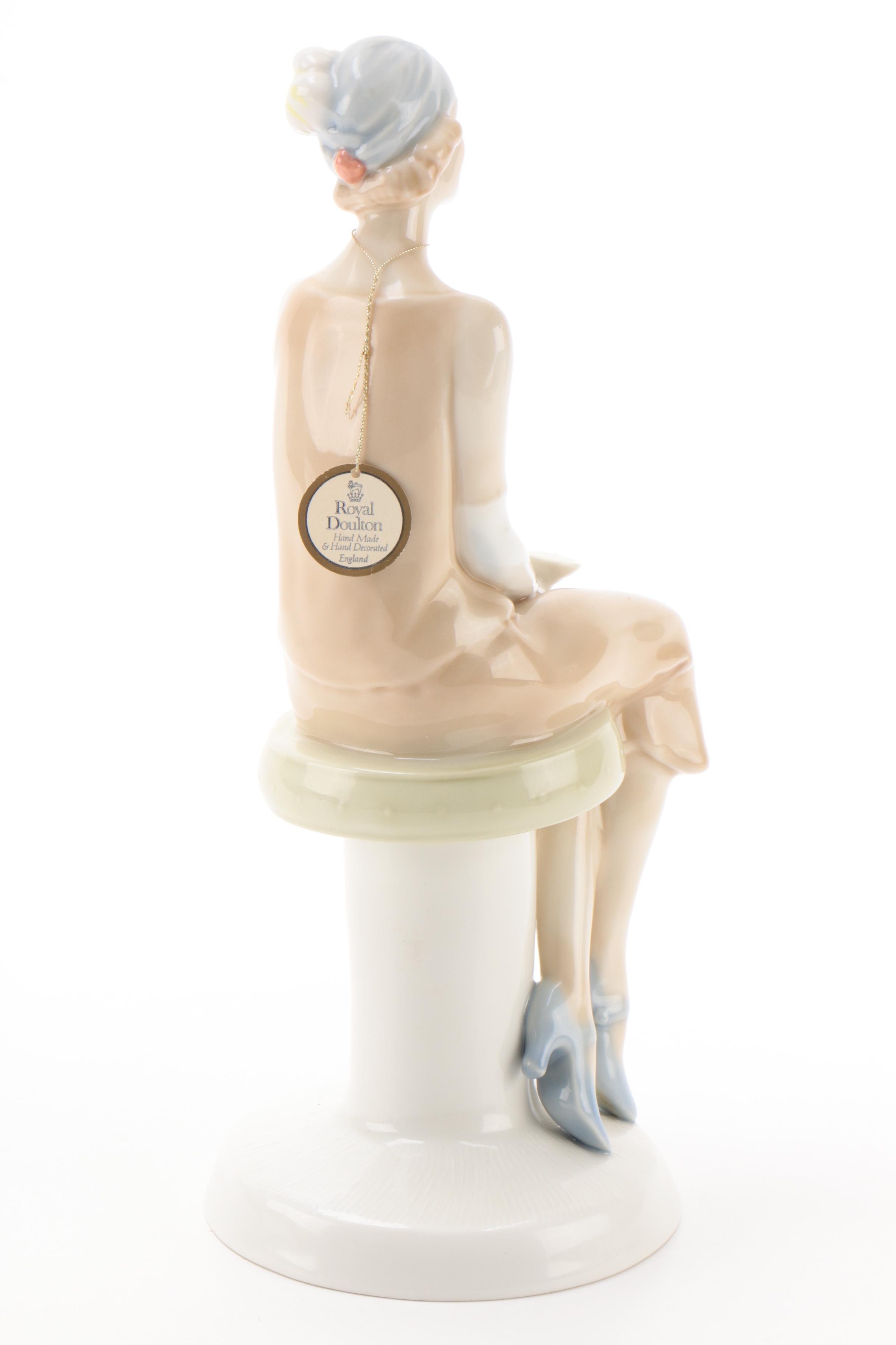 Royal Doulton Reflections "Cocktails" Porcelain Figurine, Late 20th Century
