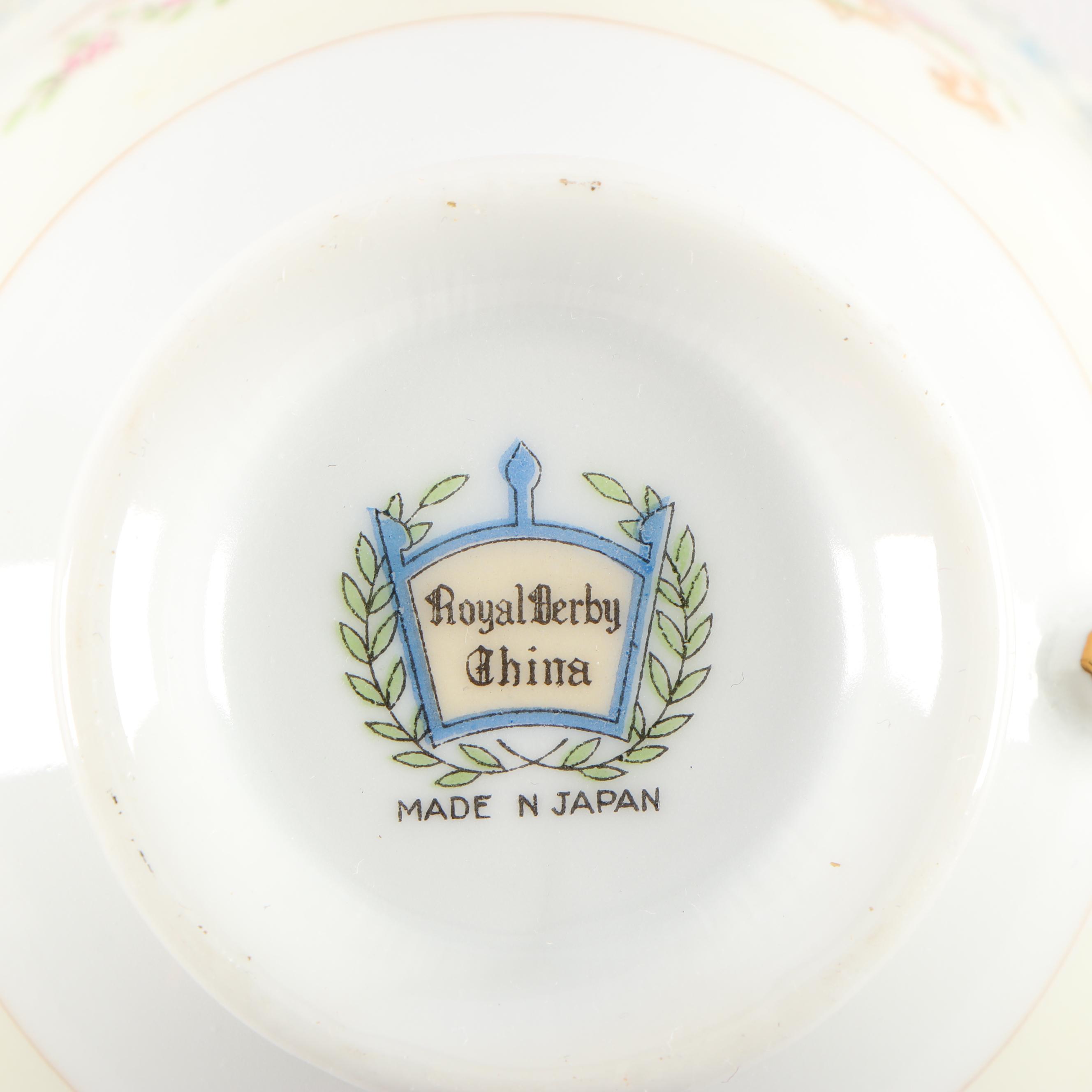 Noritake "Ravel" and Royal Derby Porcelain Dinnerware