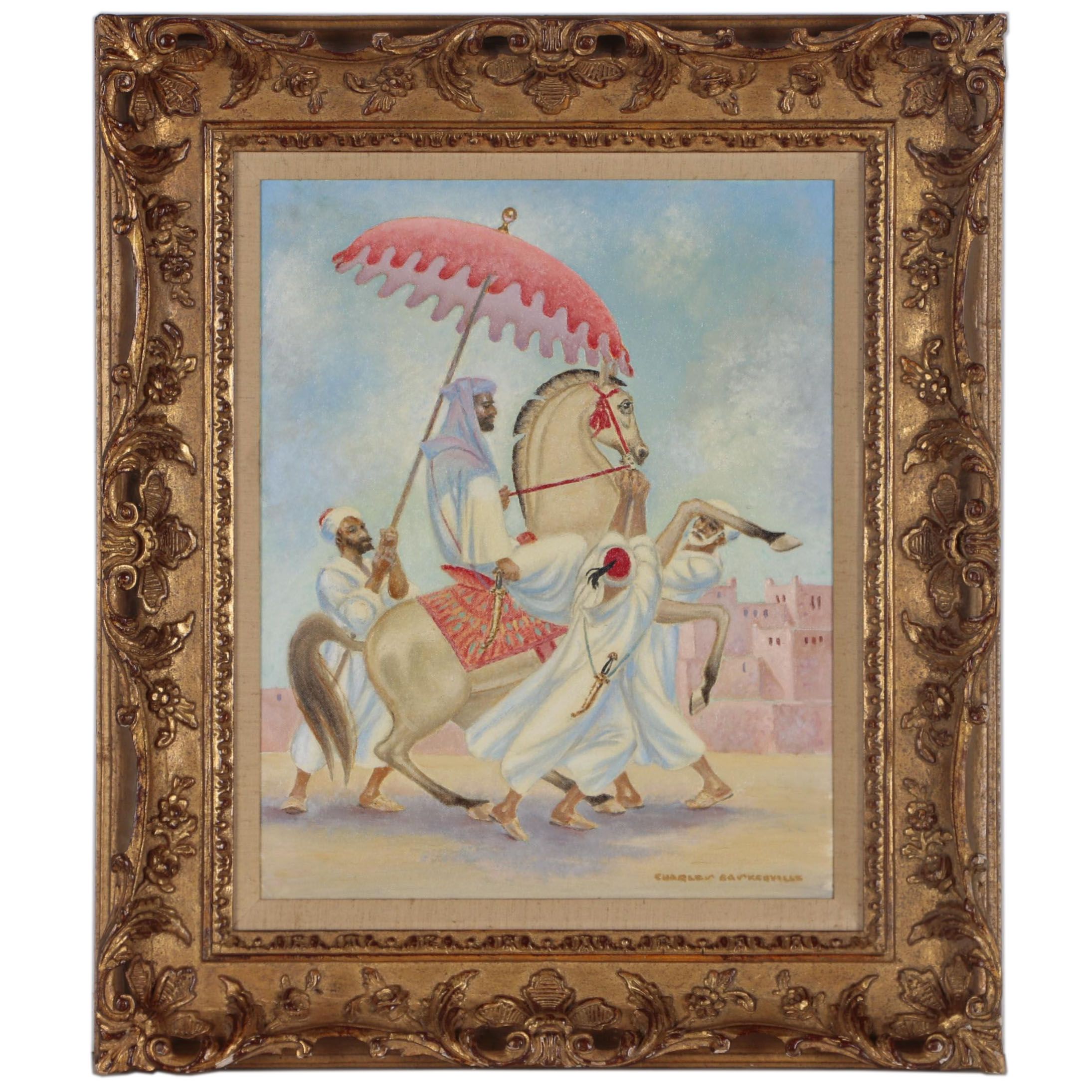 Charles Baskerville, Jr. Oil Painting "Moroccan Chief"