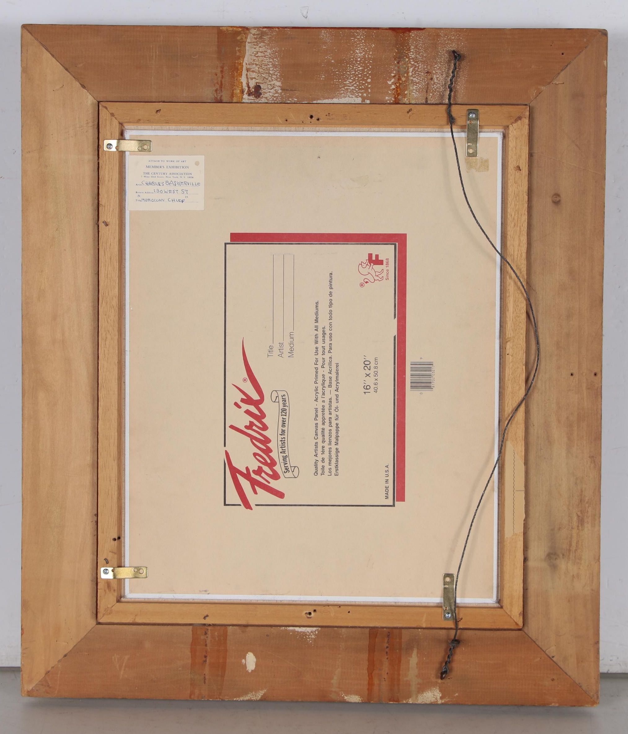 Charles Baskerville, Jr. Oil Painting "Moroccan Chief"