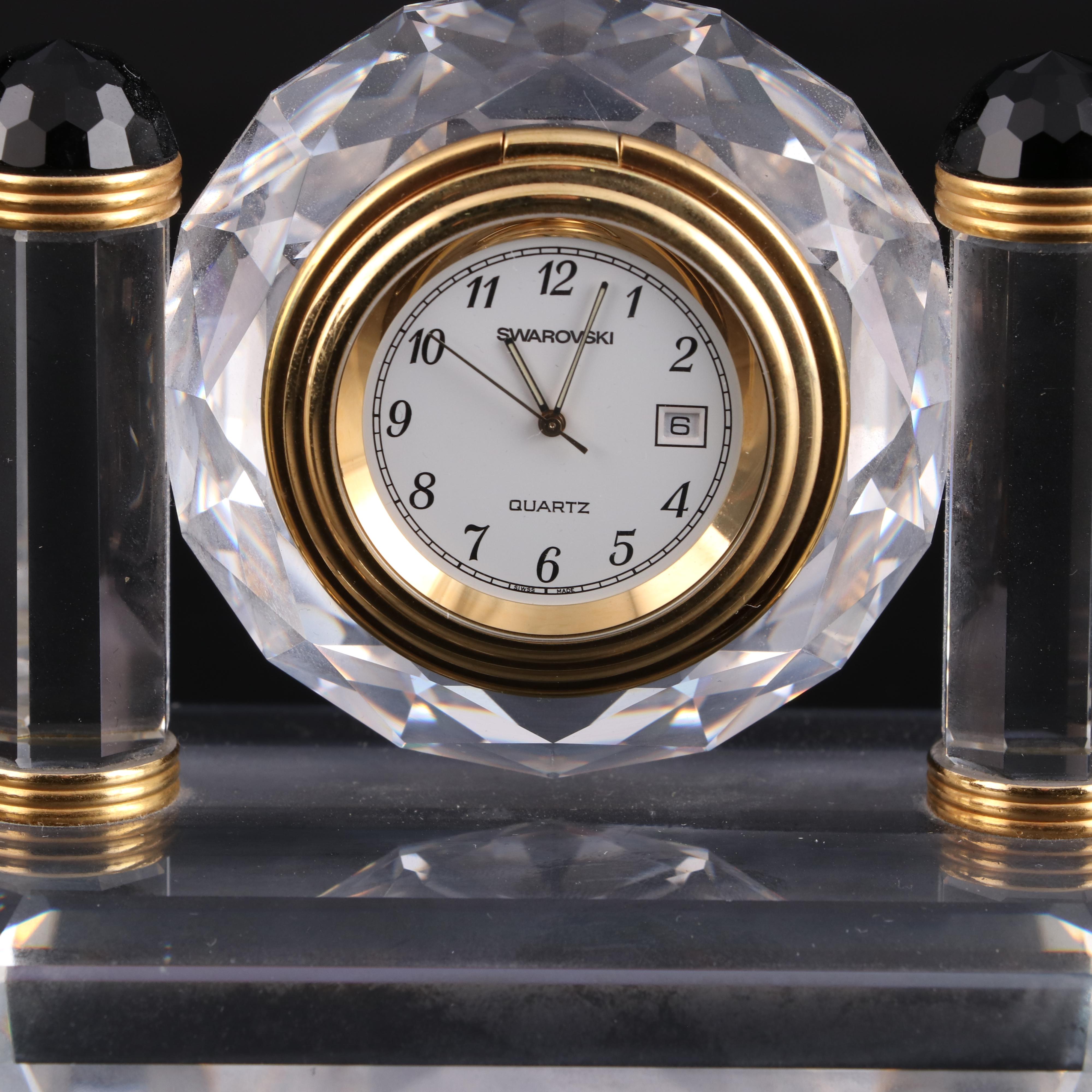 Swarovski "Belle Epoque" Crystal Desk Clock
