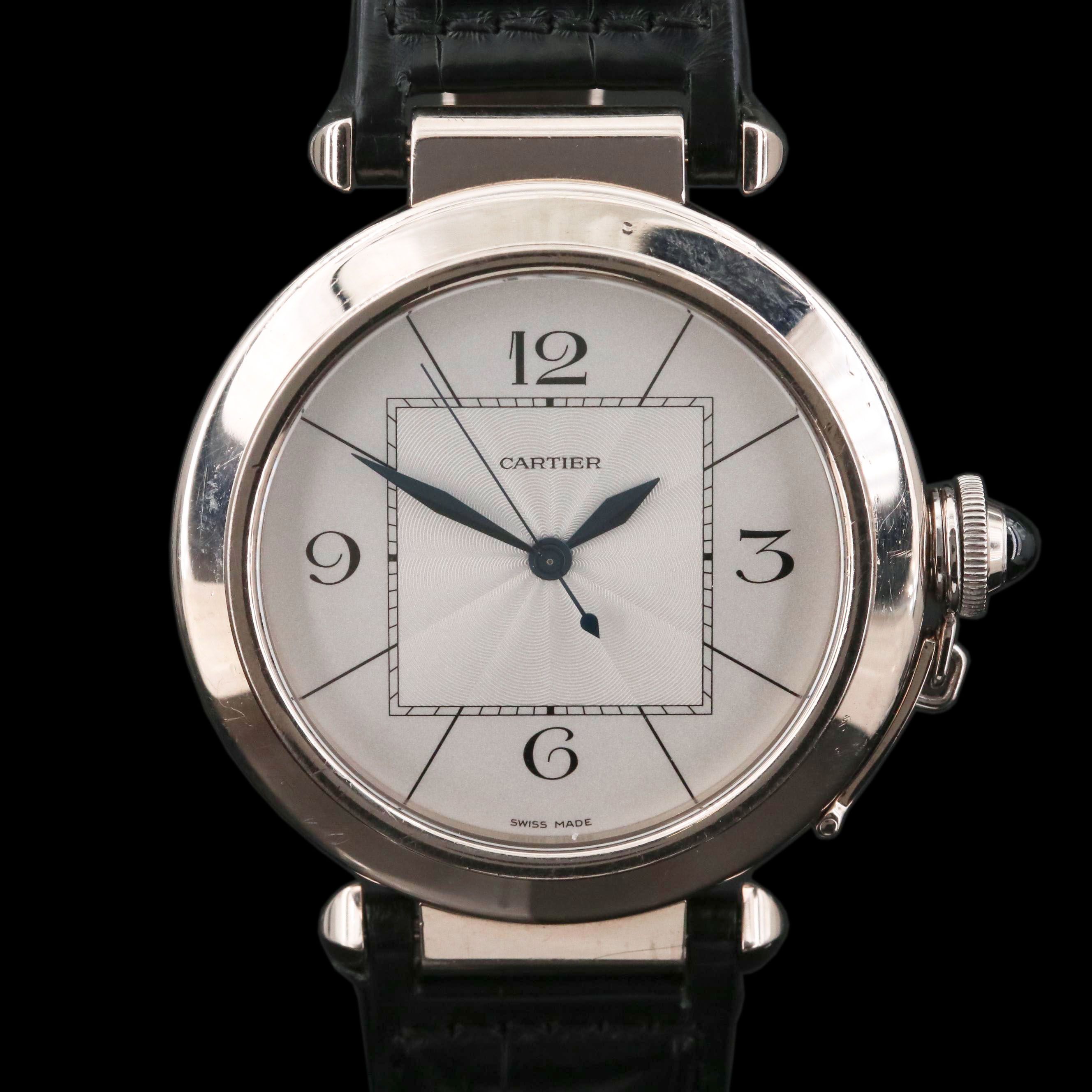 Cartier Pasha Ref# 2727 18K White Gold 42 MM Automatic Watch