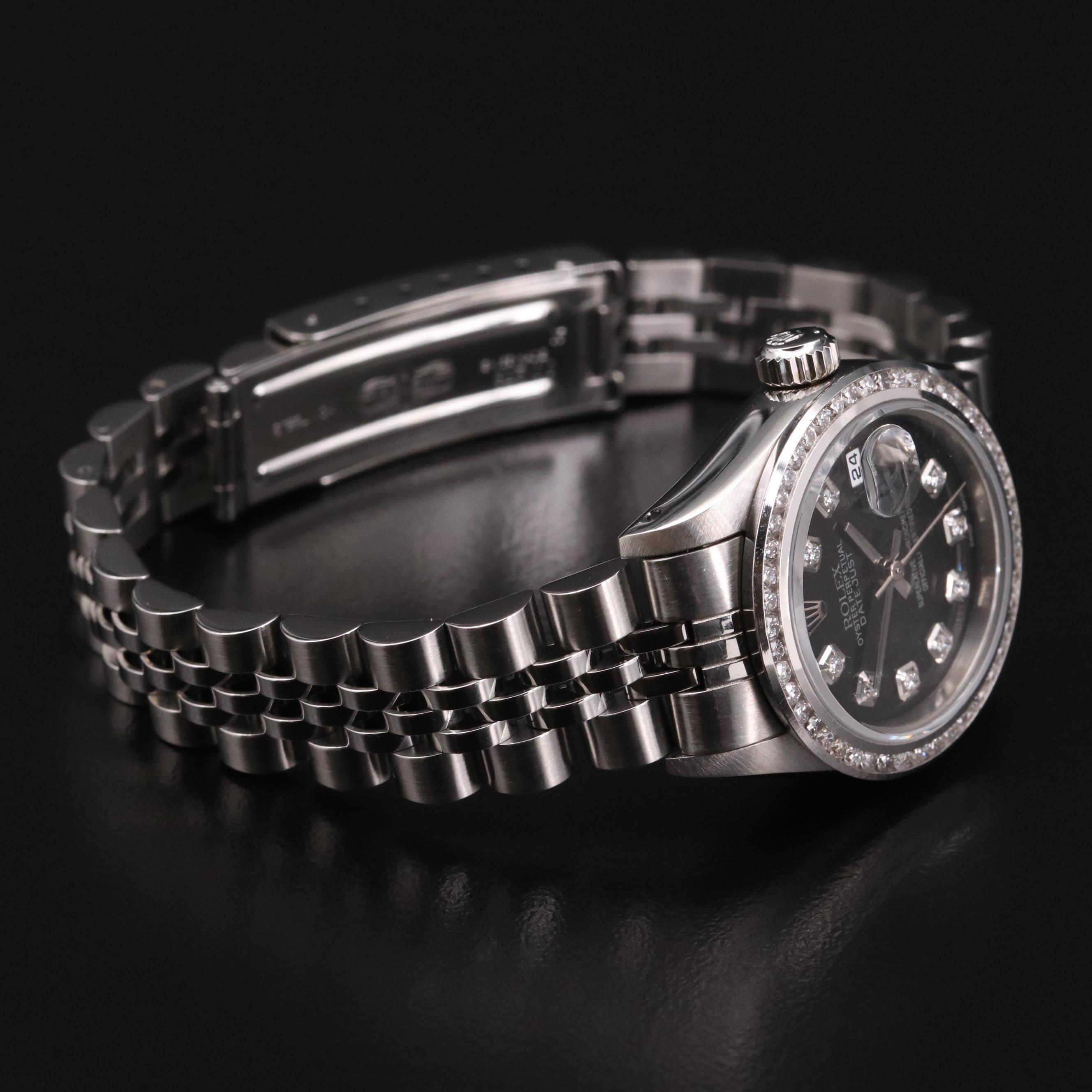 1984 Rolex Datejust 14K Gold and Stainless Steel Diamond Automatic Watch