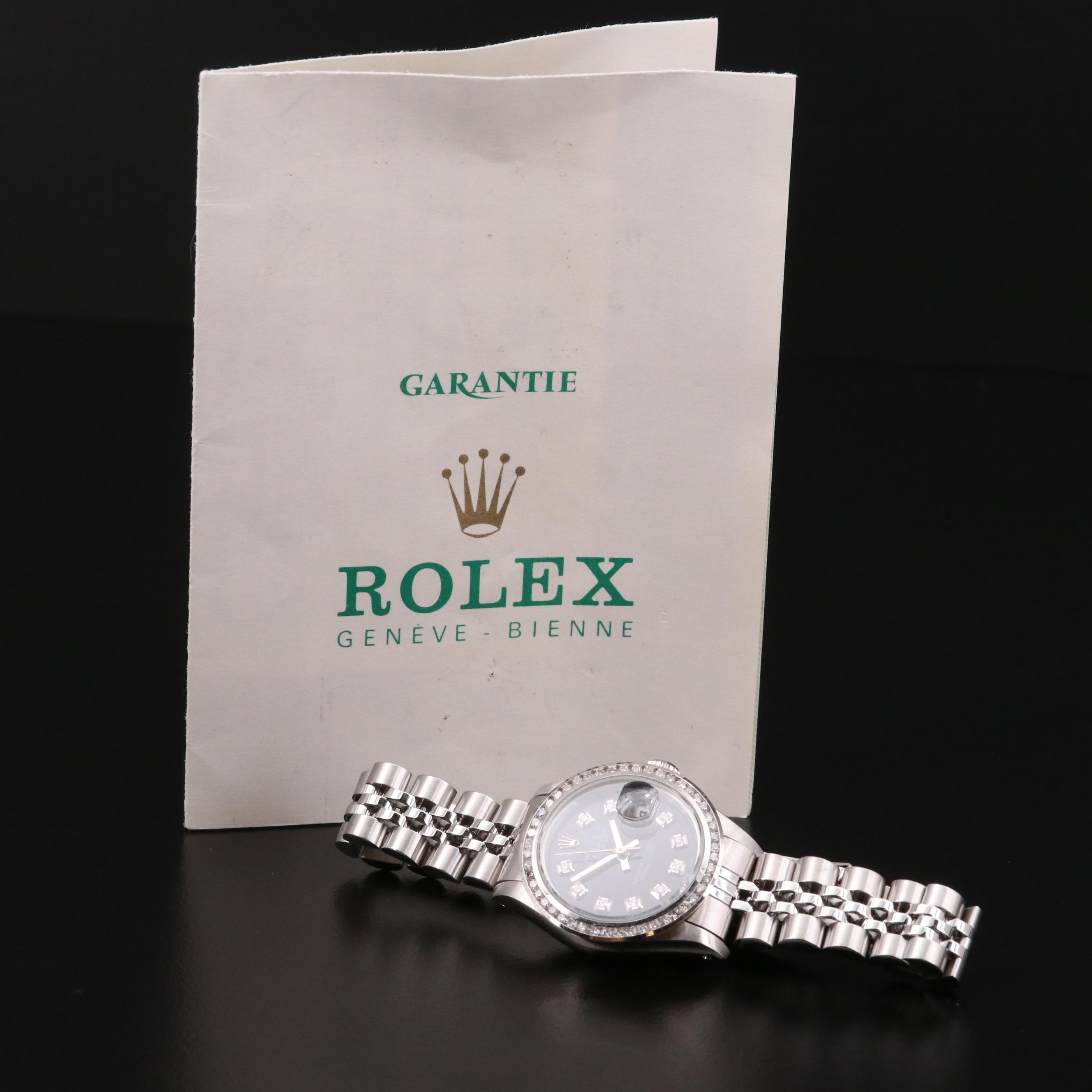 1984 Rolex Datejust 14K Gold and Stainless Steel Diamond Automatic Watch