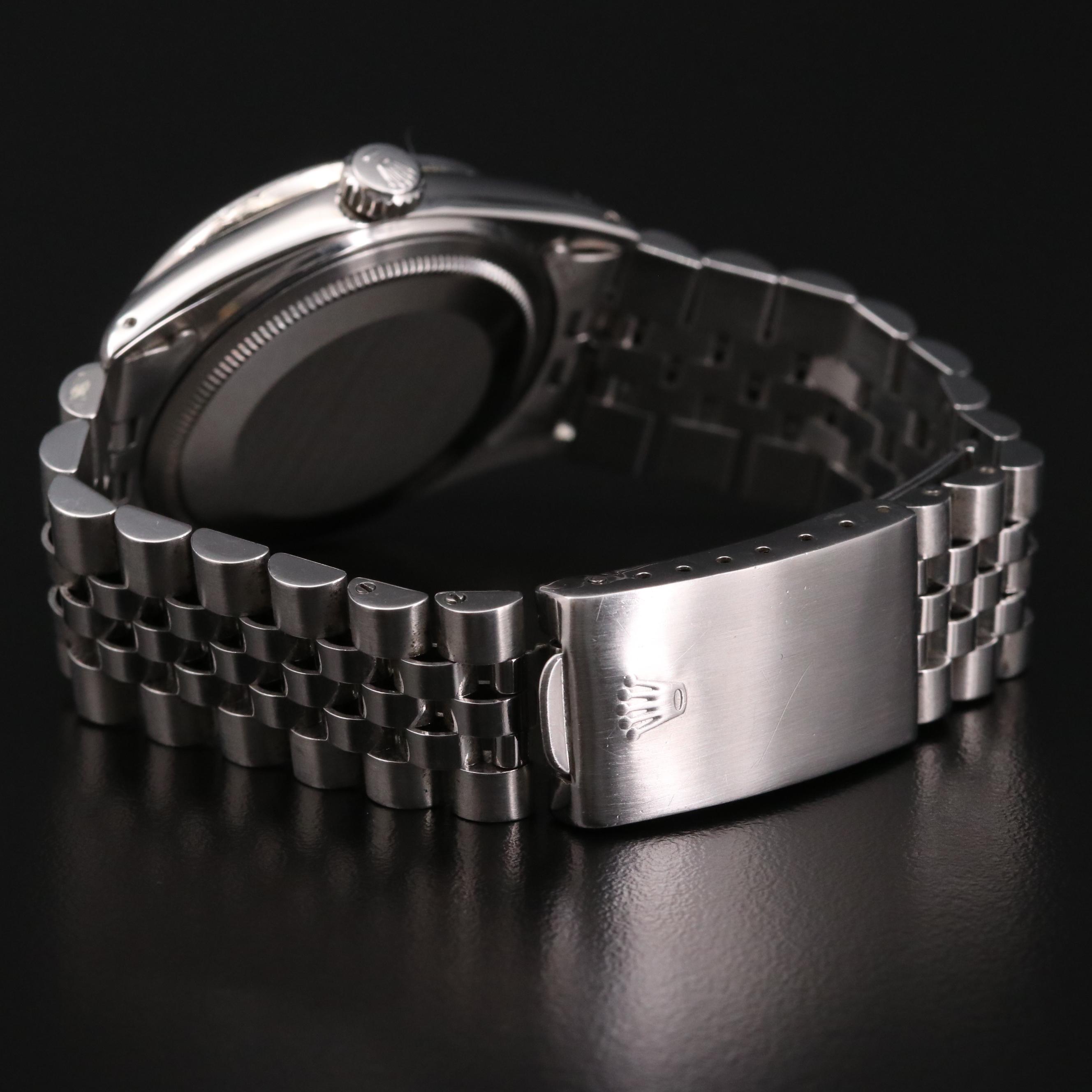 1979 Rolex Datejust 14K Gold, Stainless Steel and Diamond Bezel Watch