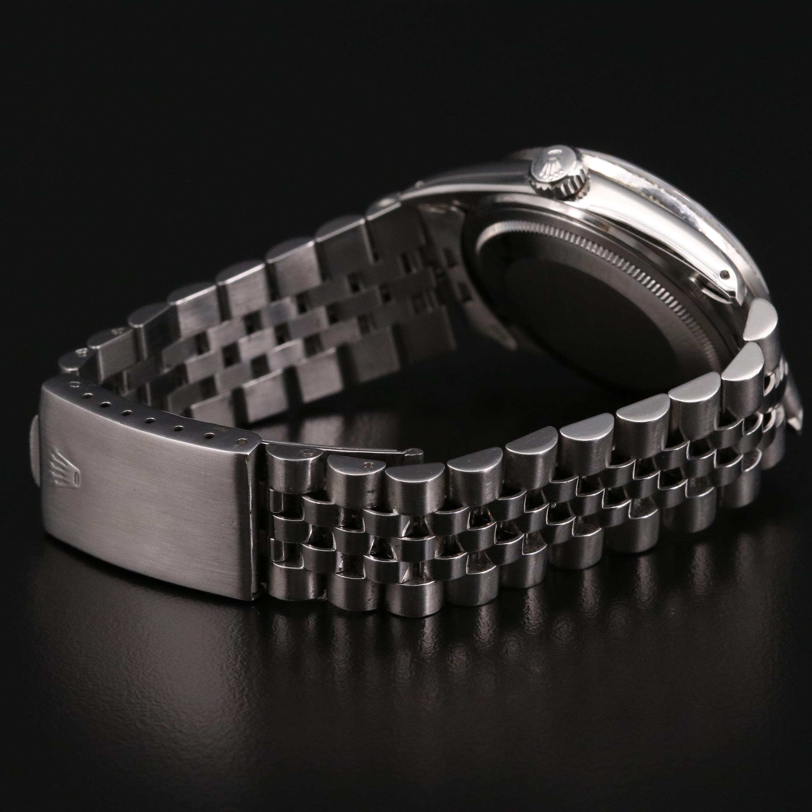 1979 Rolex Datejust 14K Gold, Stainless Steel and Diamond Bezel Watch