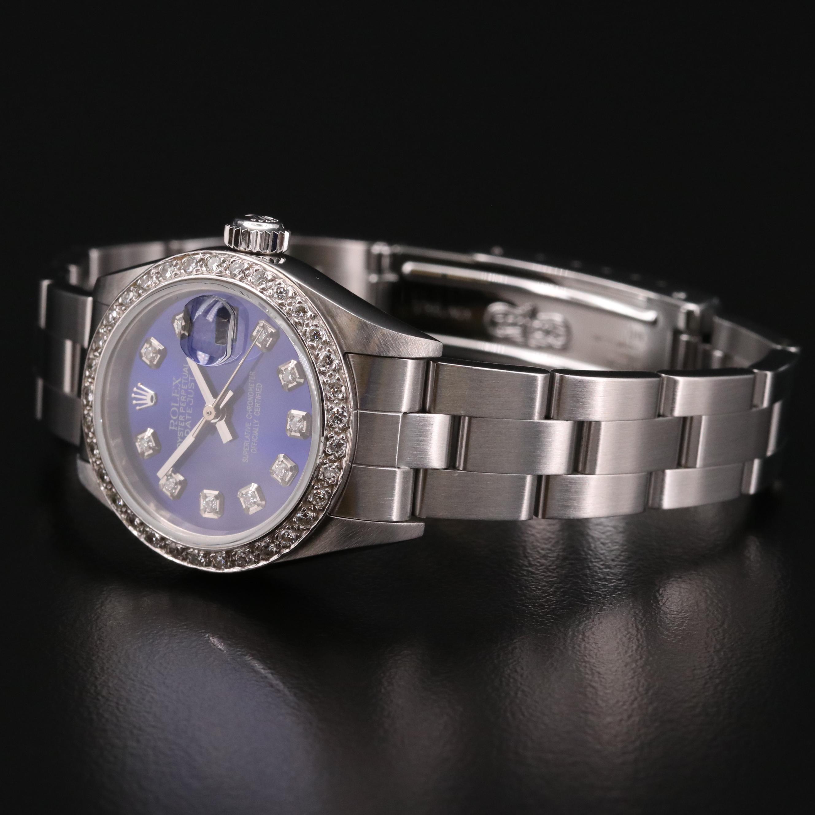 Rolex Datejust 14K Gold and Stainless Steel Diamond Watch