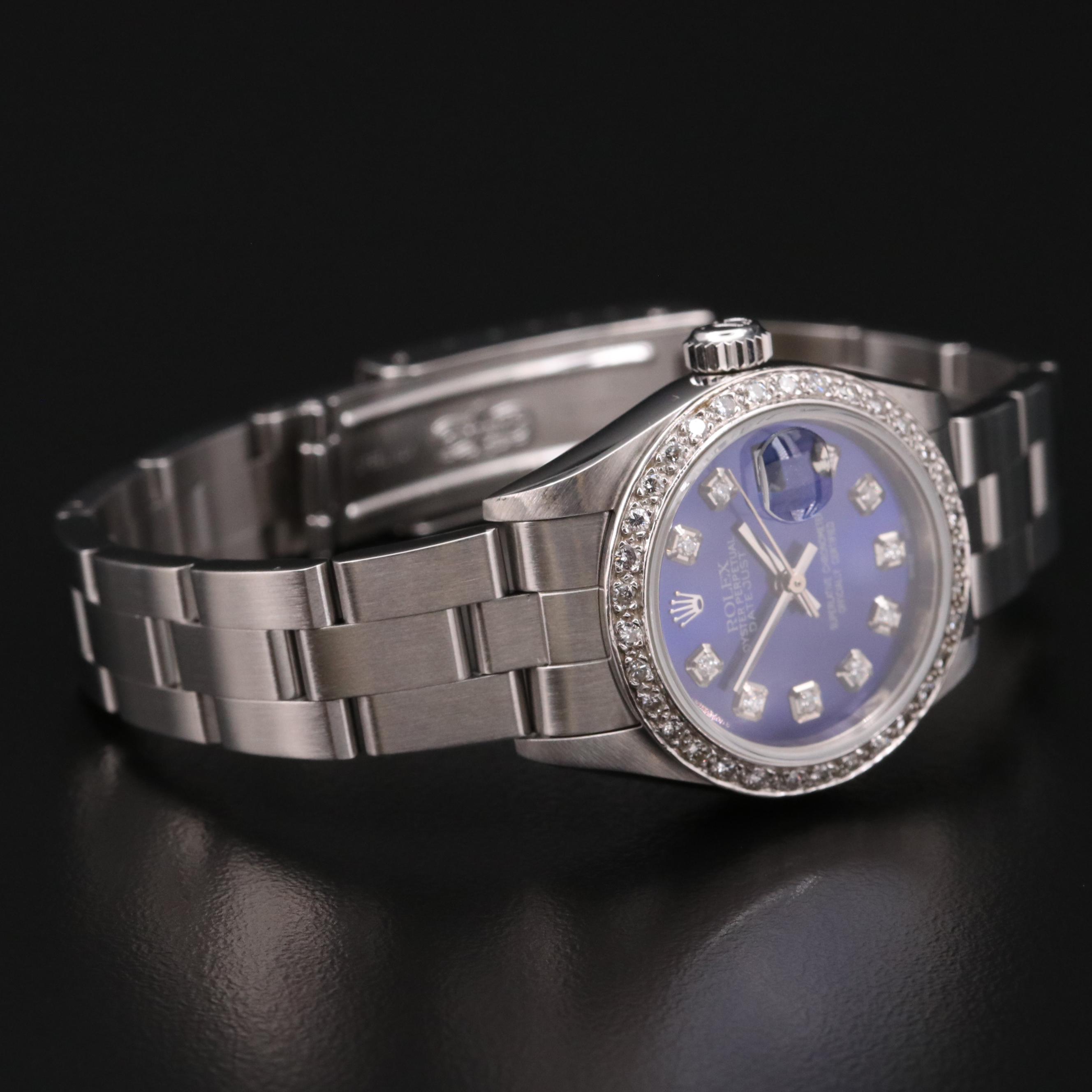 Rolex Datejust 14K Gold and Stainless Steel Diamond Watch