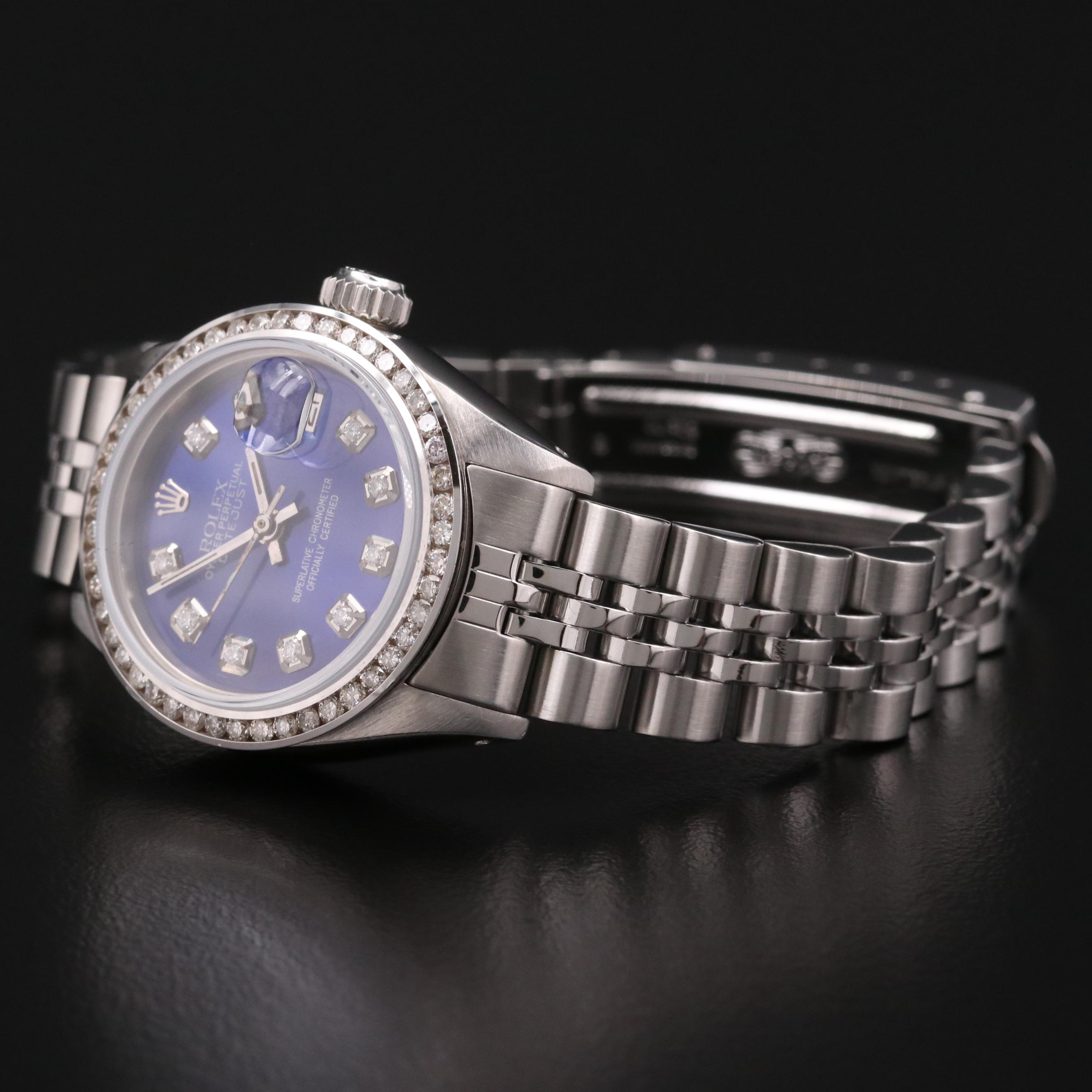 1978 Rolex Datejust Diamond Bezel and Dial 14K Gold and Stainless Steel Watch