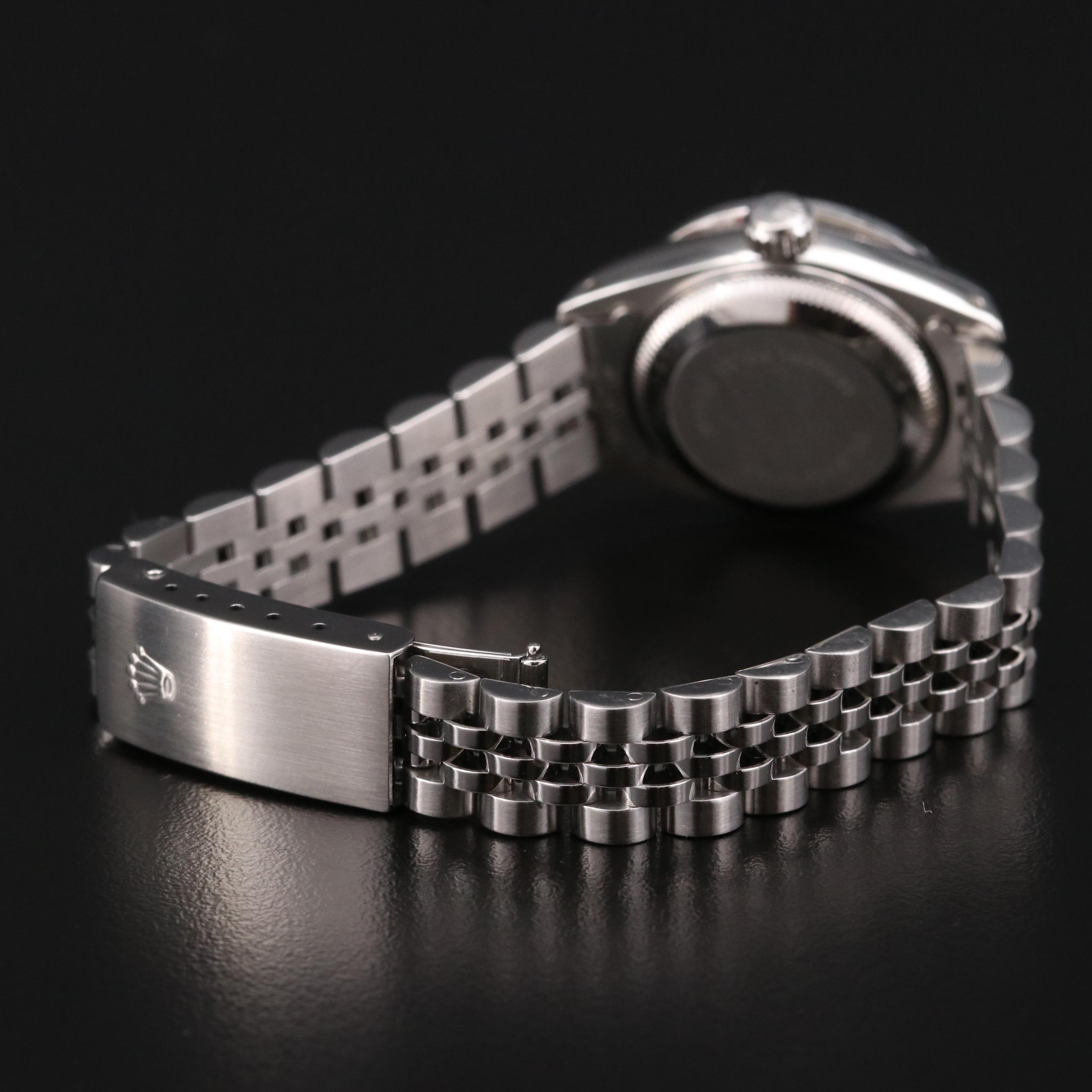 1991 Rolex Datejust Stainless Steel With Diamond Bezel and Dial Watch