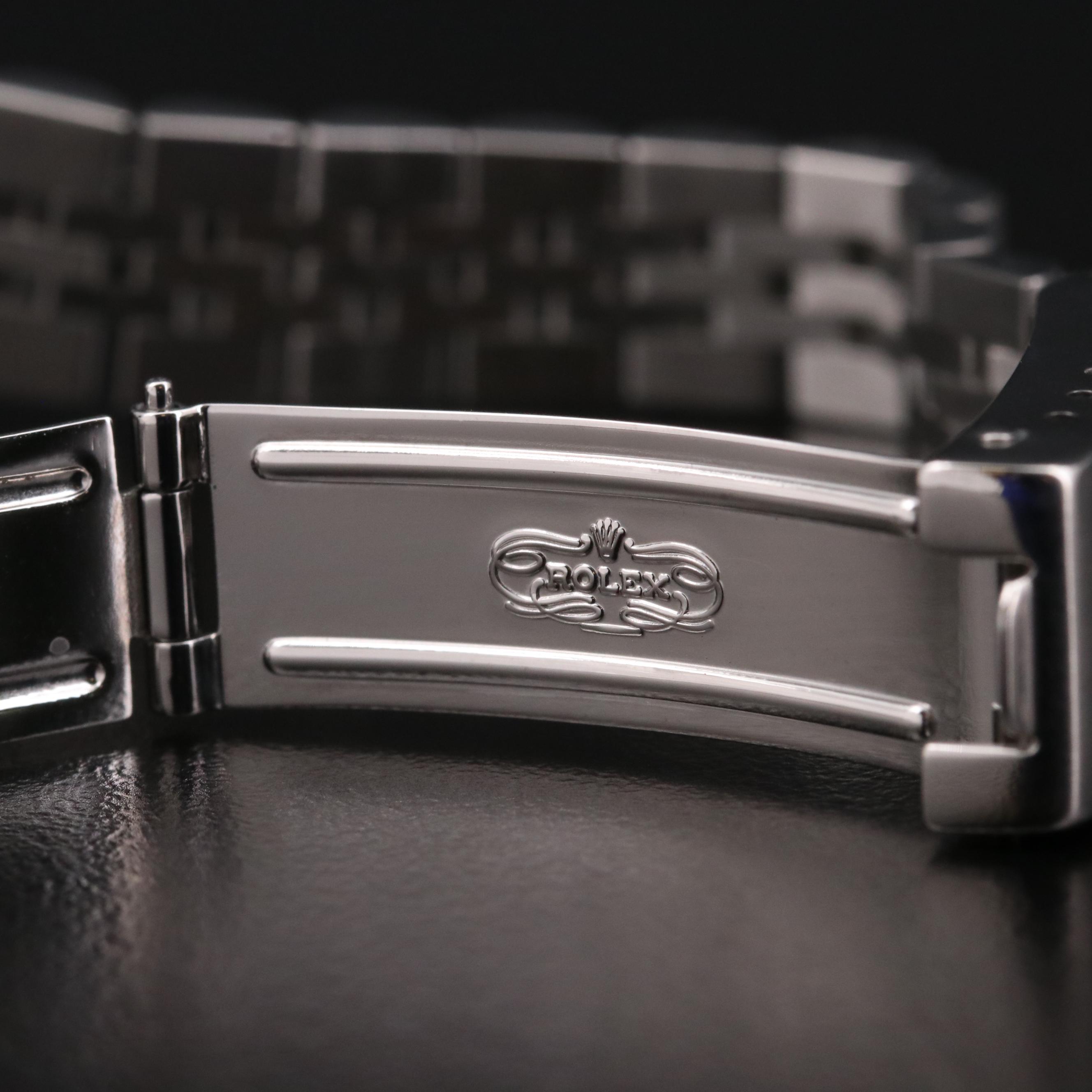 1991 Rolex Datejust Stainless Steel With Diamond Bezel and Dial Watch