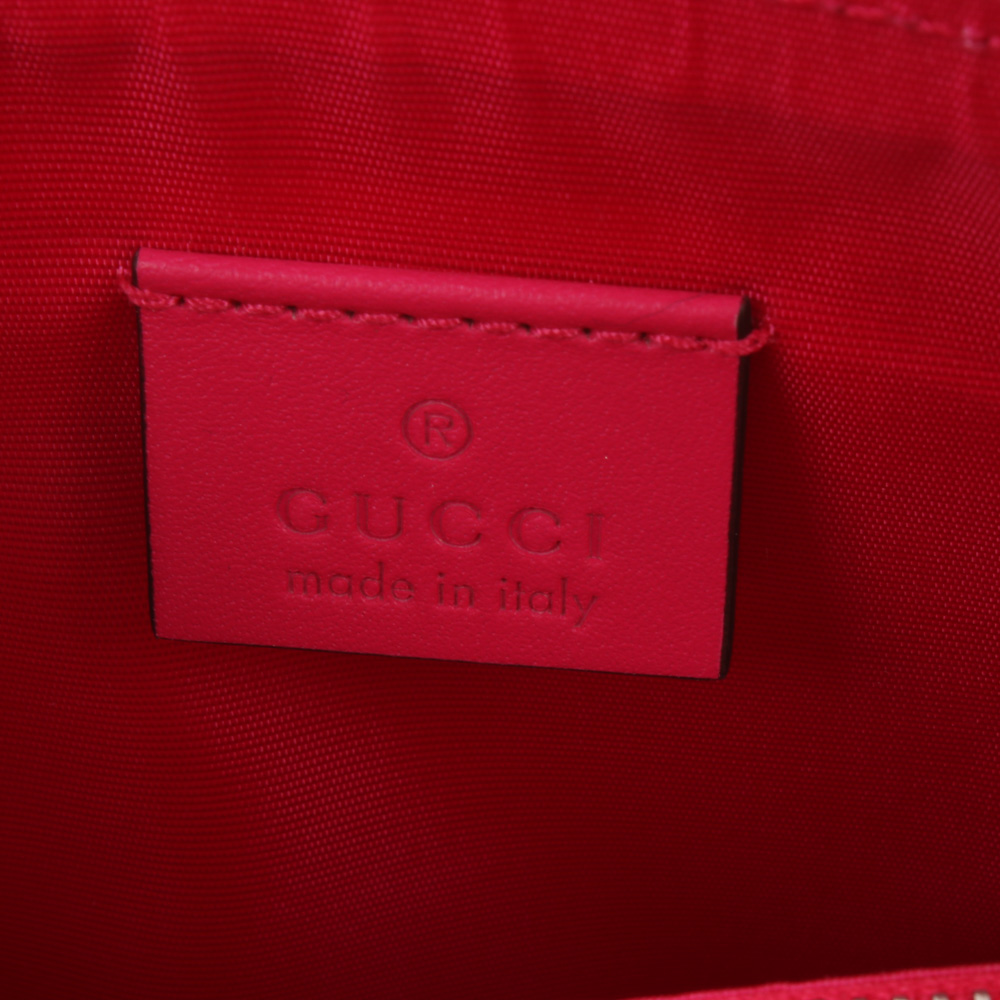 Gucci Sega Script Hot Pink and Gold Dome Crossbody