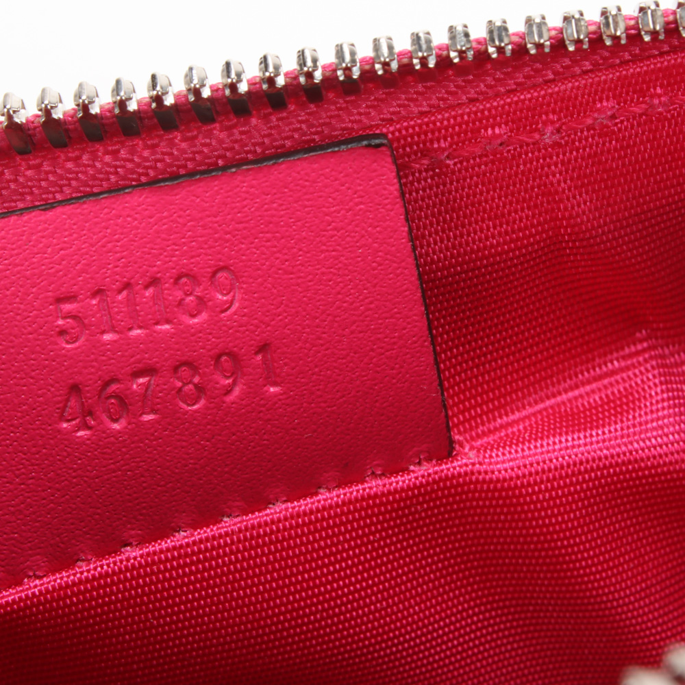 Gucci Sega Script Hot Pink and Gold Dome Crossbody