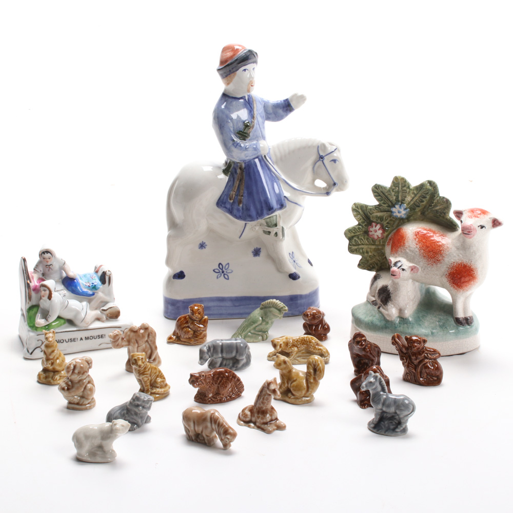 Staffordshire, Wade and Other European Porcelain Figurines