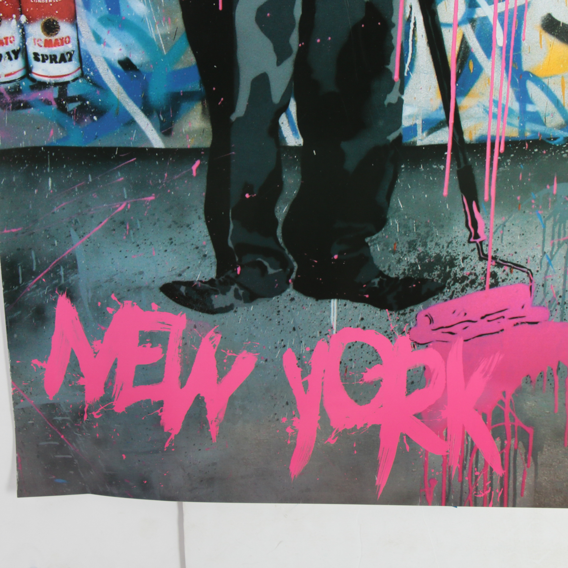 Offset Poster Print after Mr. Brainwash "Charlie Chaplin New York"