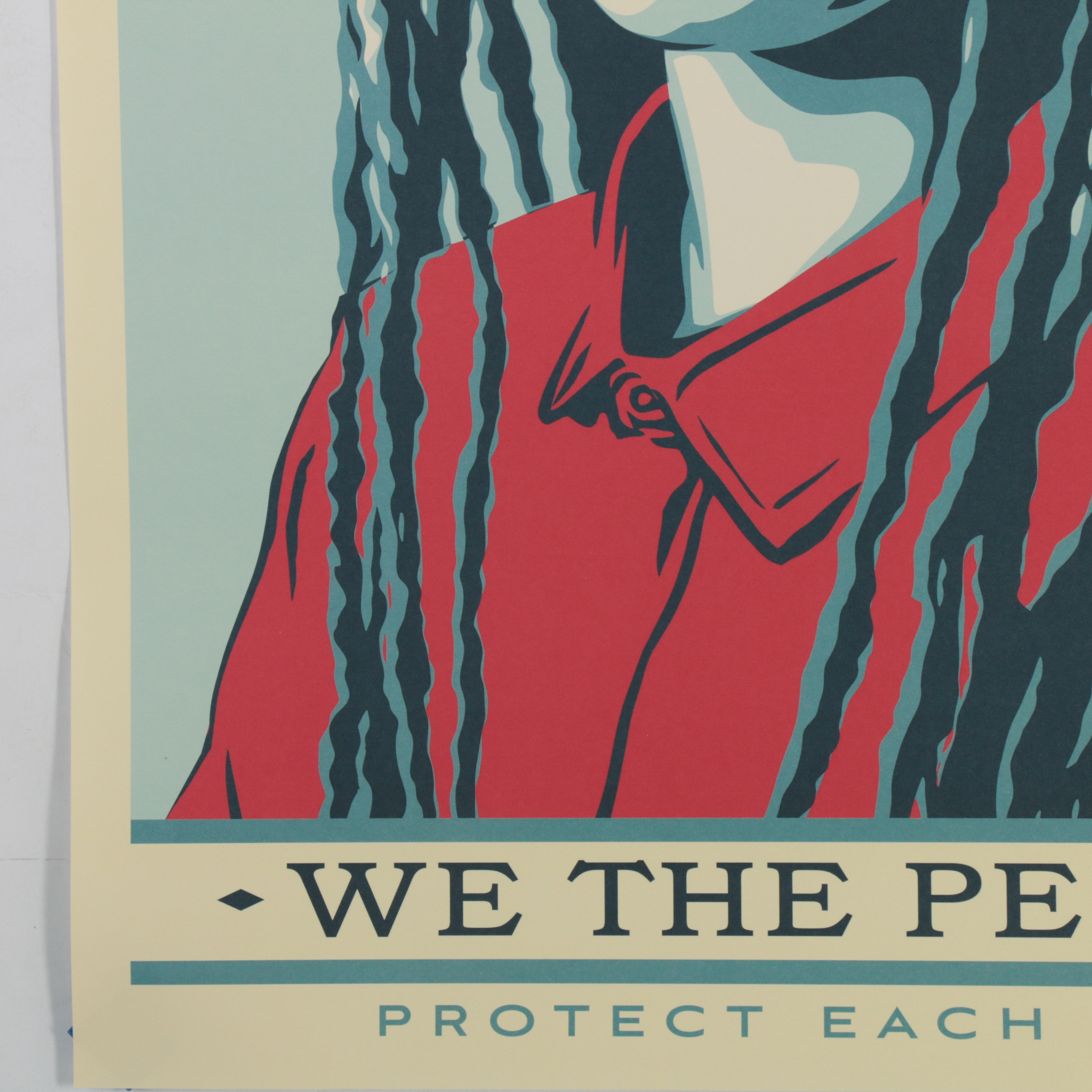Shepard Fairey Offset Print "We the People: Protect Each Other"