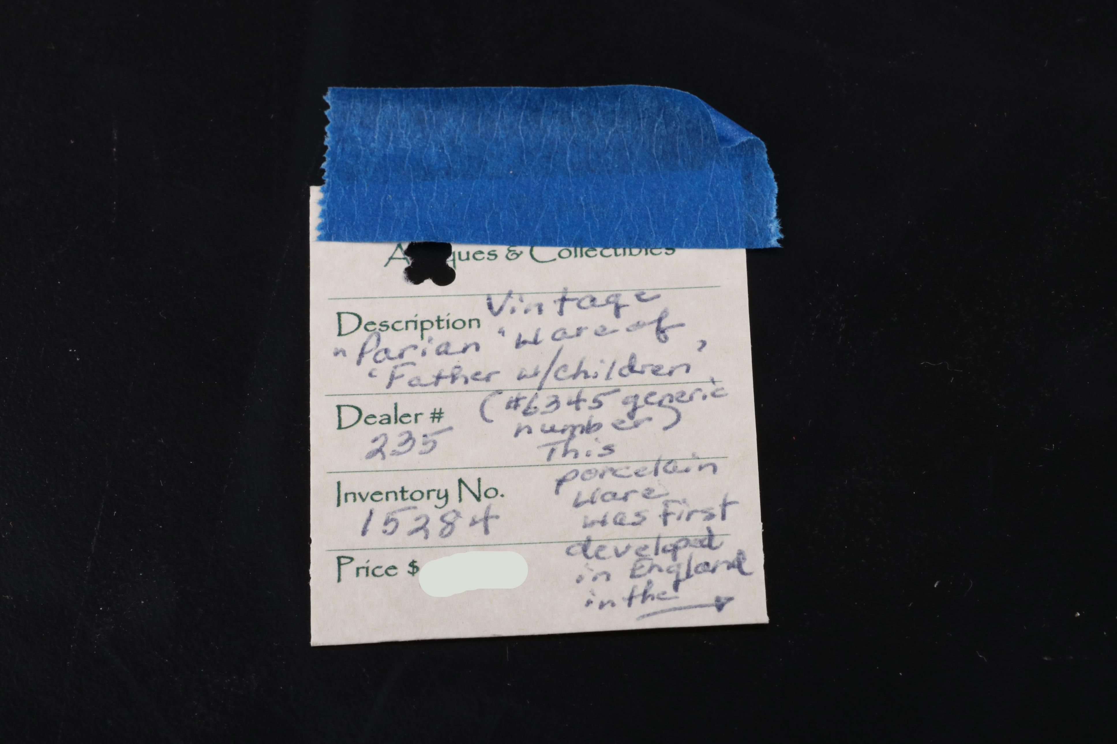 English Parian Ware "Father with Children" Figurine