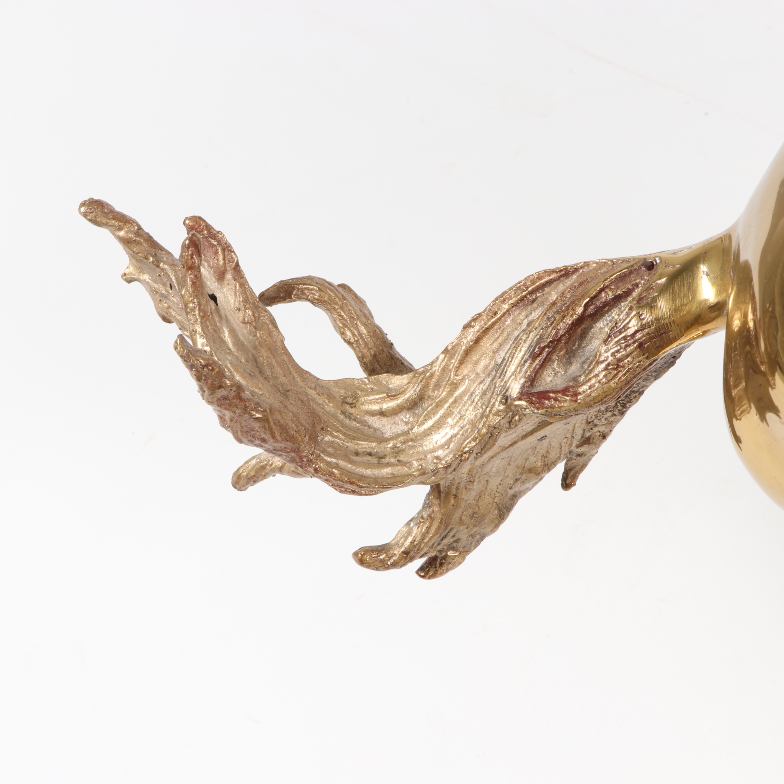 Cast Brass Sculpture of Wild Horse