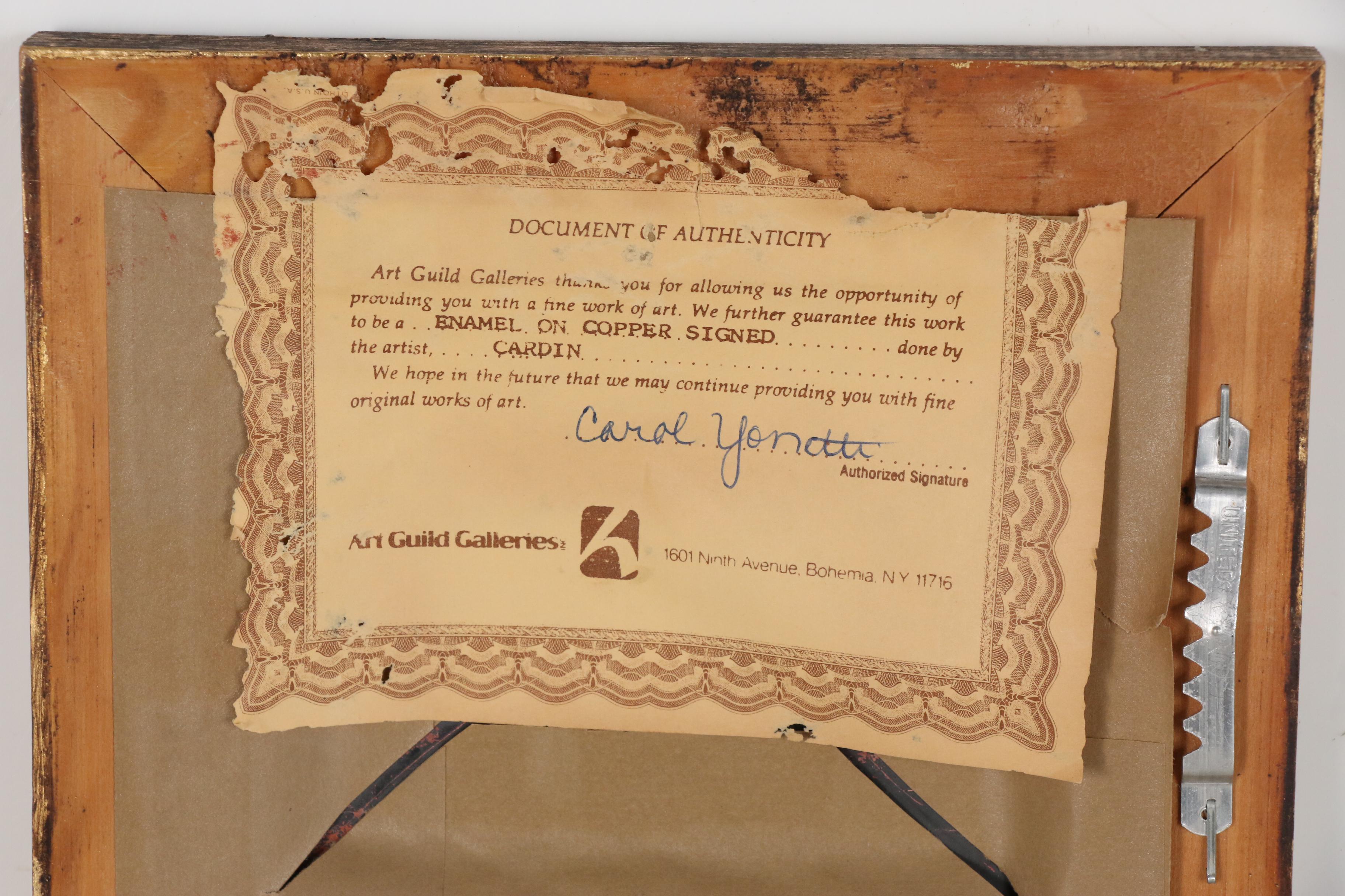 Louis Cardin Enamel Paintings and More