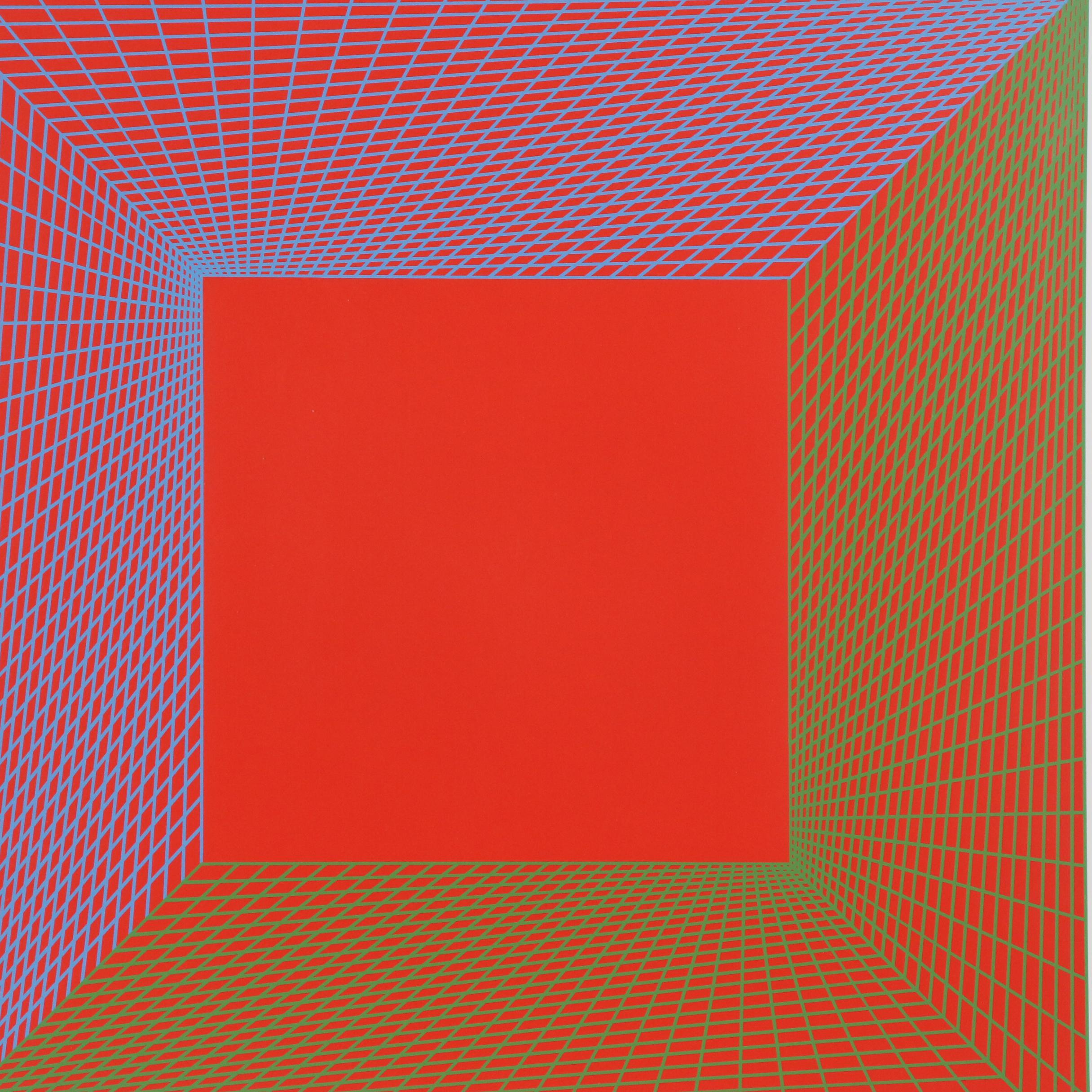 Richard Anuszkiewicz Op Art Serigraph, 1997