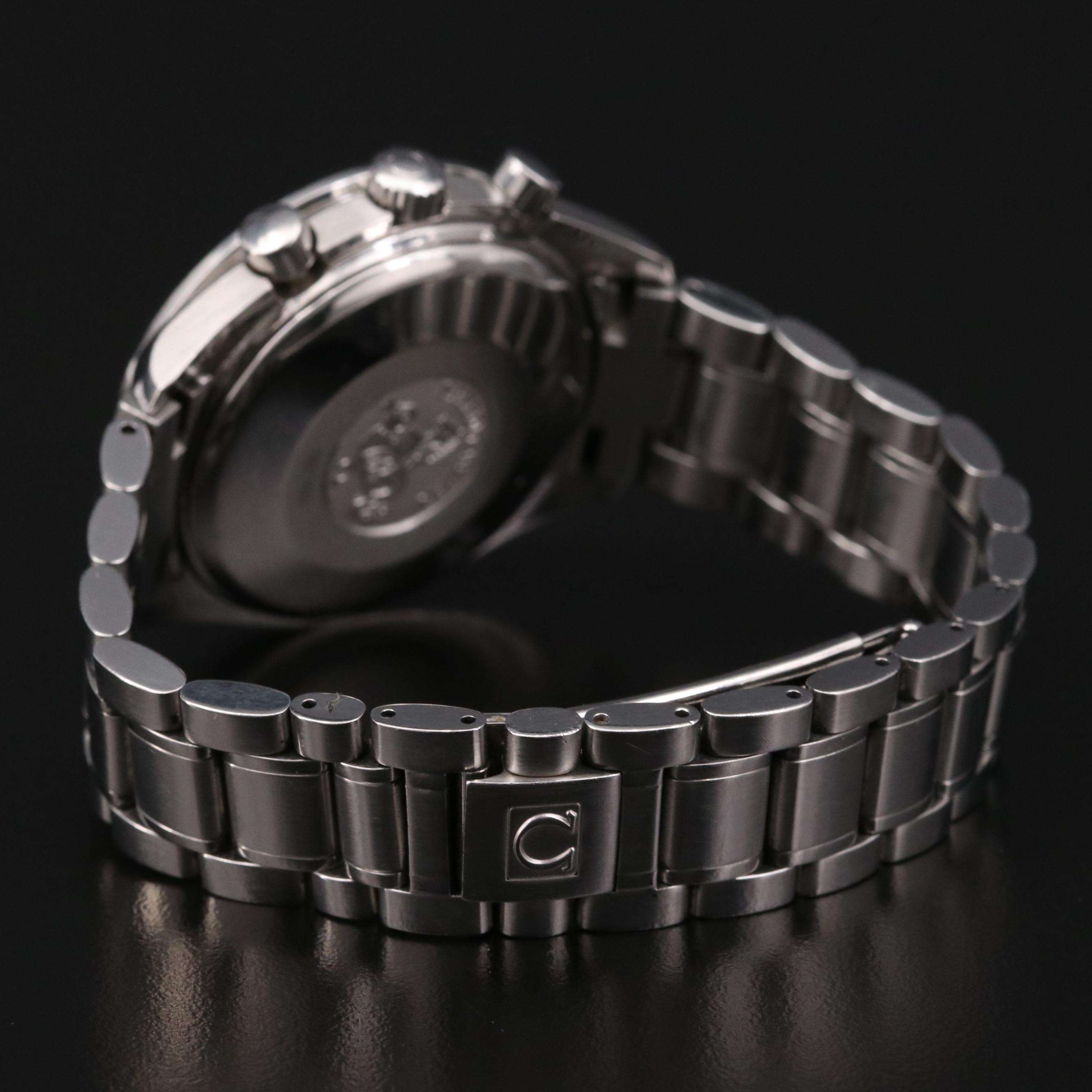 Omega Speedmaster Day-Date Chronograph Stainless Steel Automatic Watch