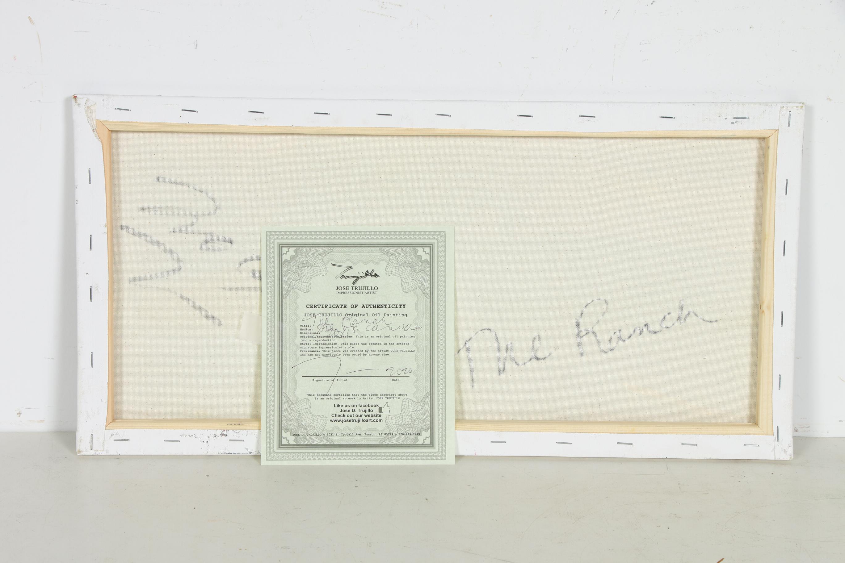 Jose Trujillo Oil Painting "The Ranch"