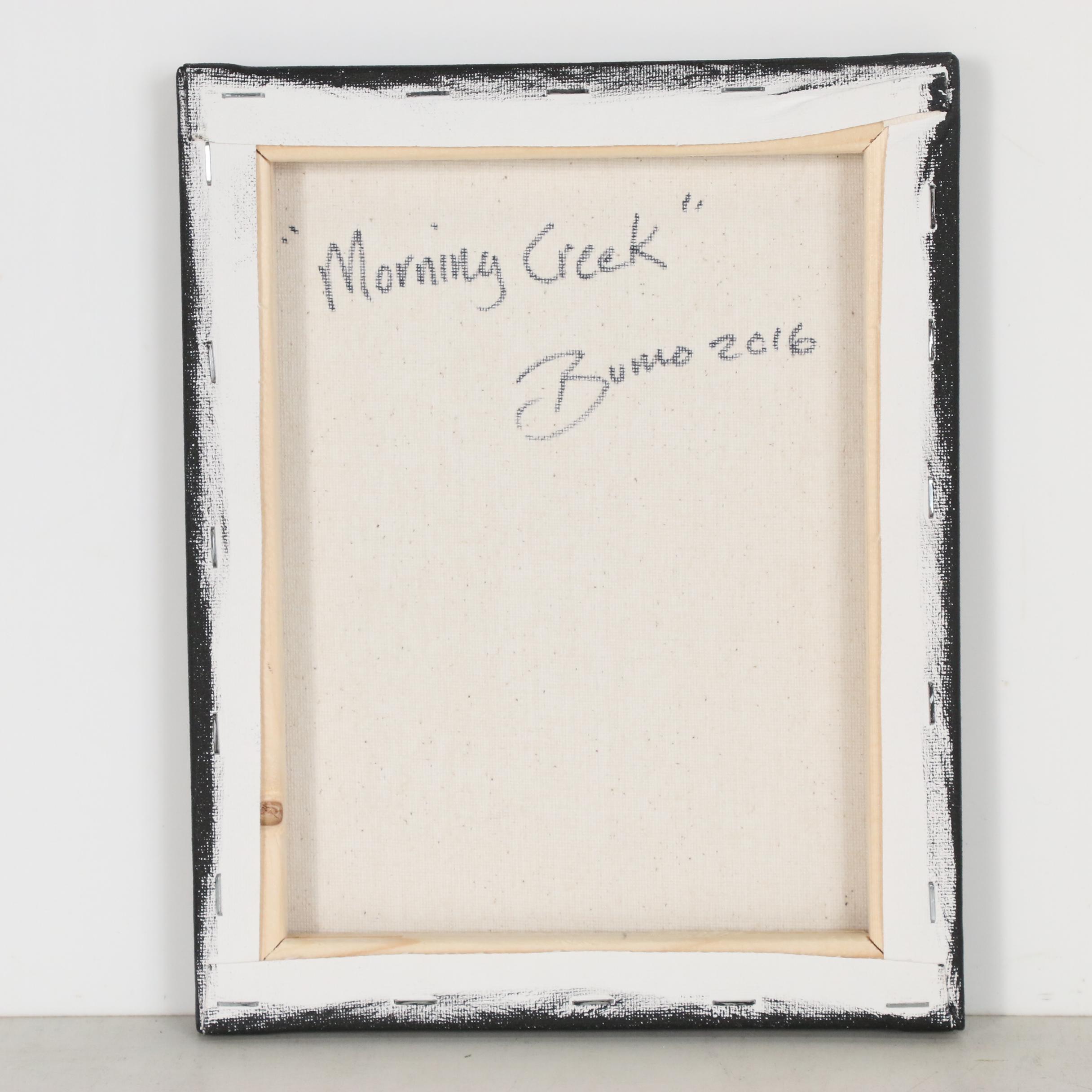 Douglas “Bumo” Johnpeer Landscape Oil Painting "Morning Creek"