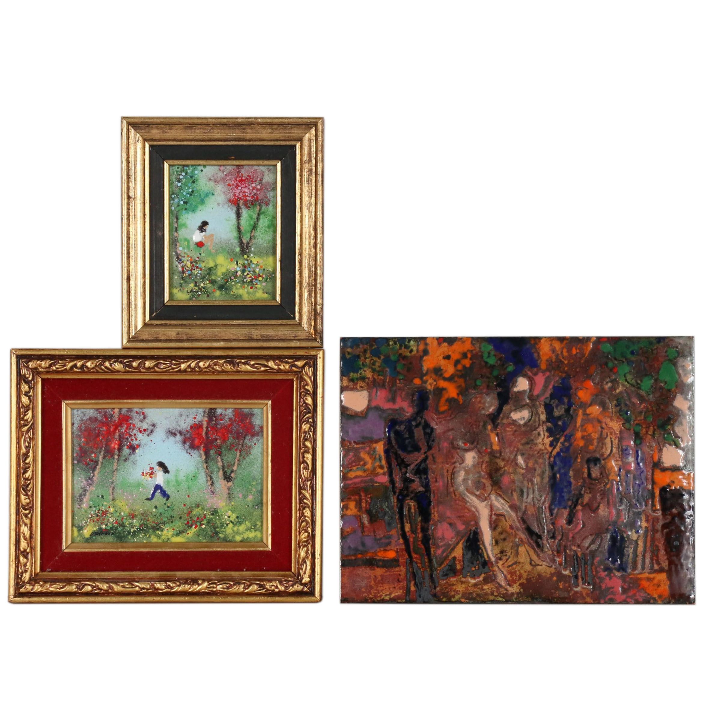 Louis Cardin Enamel Paintings and More