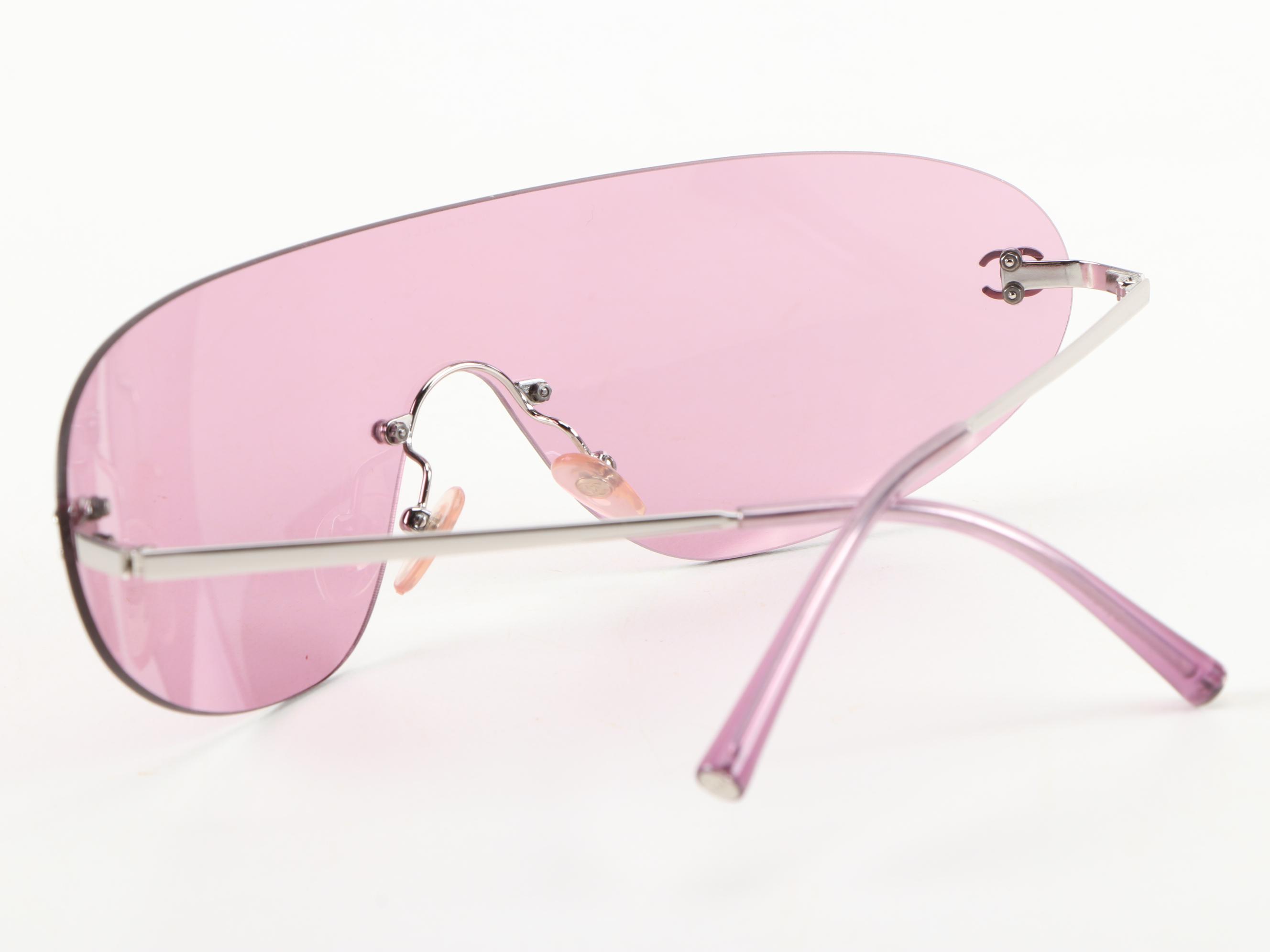 Chanel 4014 Tinted Shield Sunglasses with Case