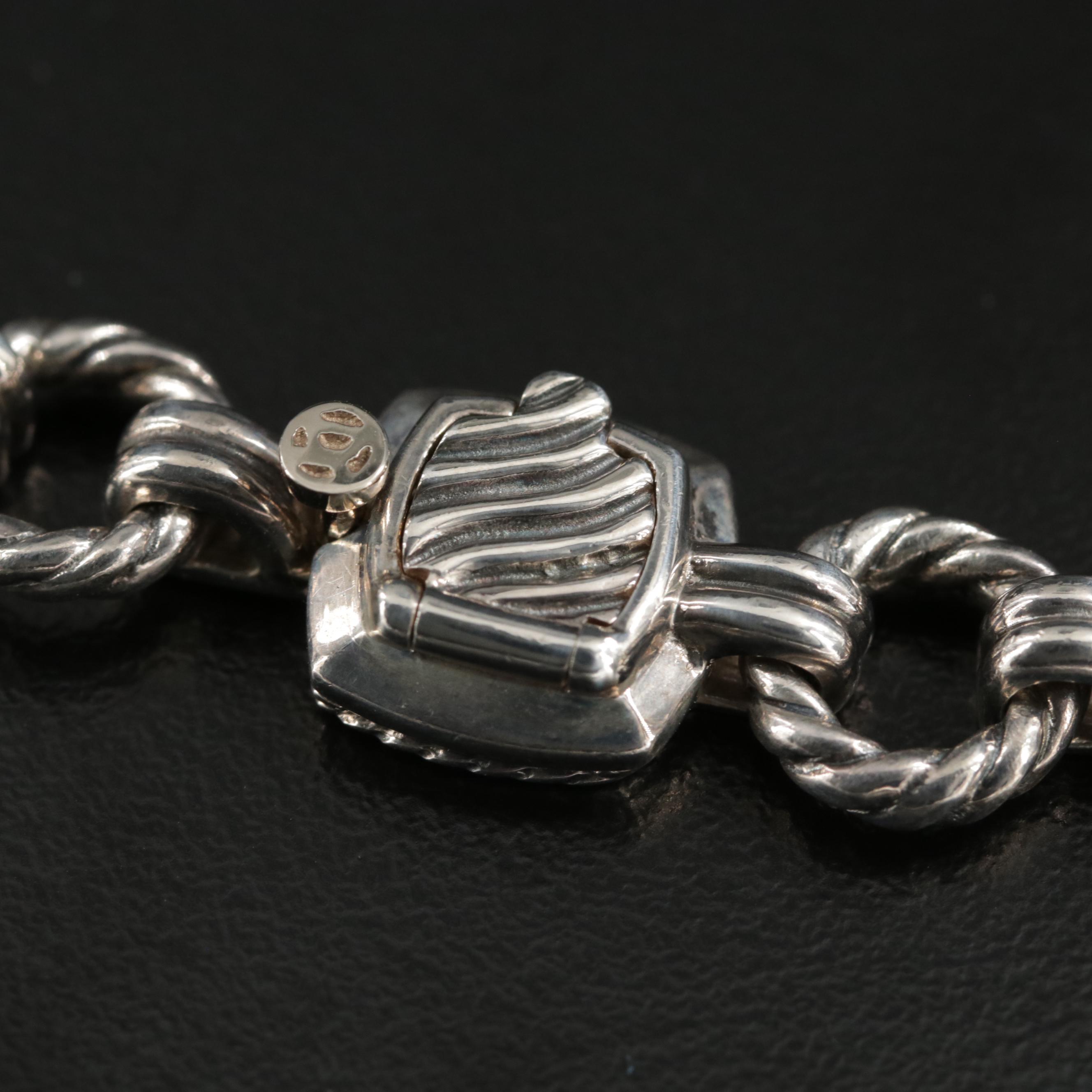 David Yurman "Renaissance" Sterling Topaz Necklace