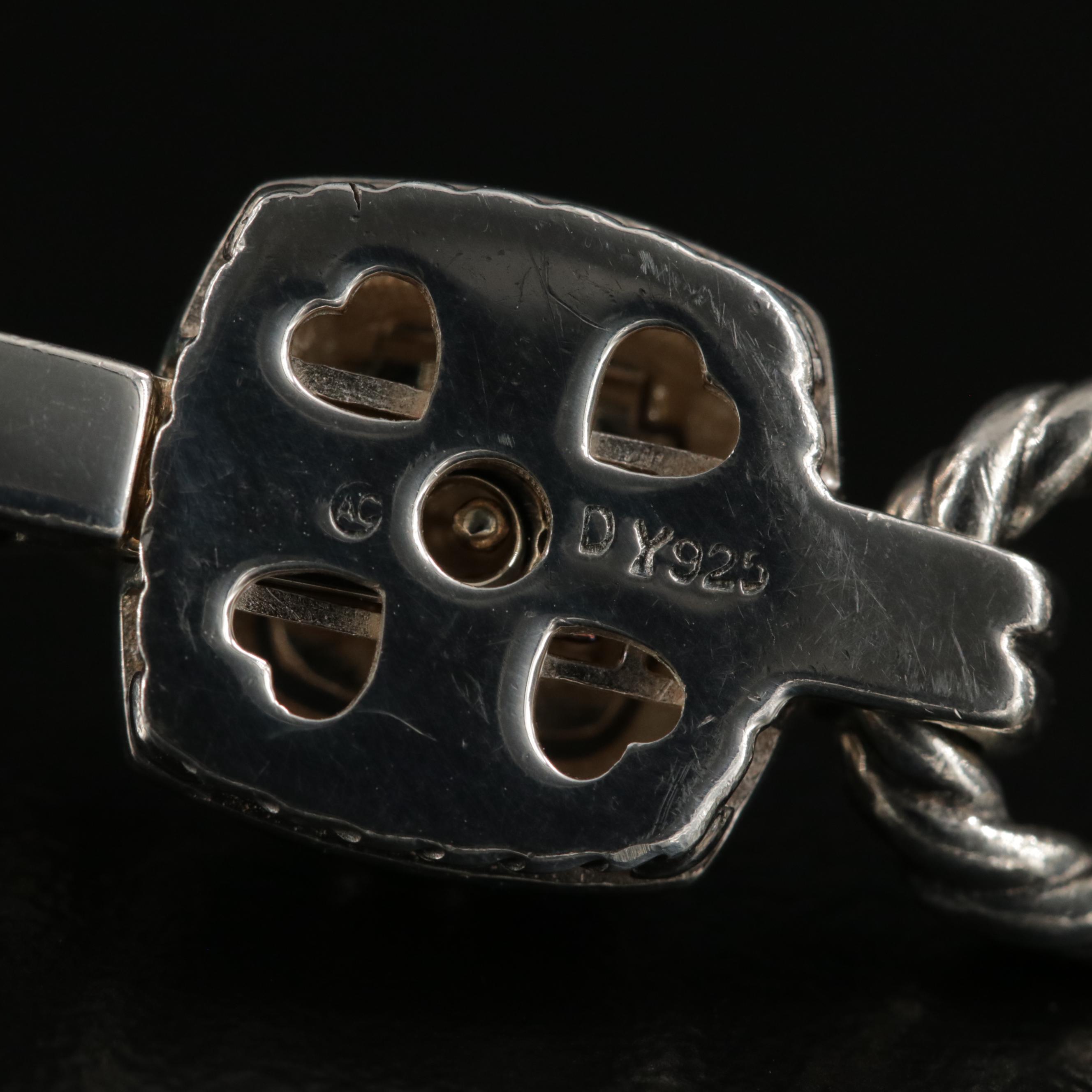 David Yurman "Renaissance" Sterling Topaz Necklace