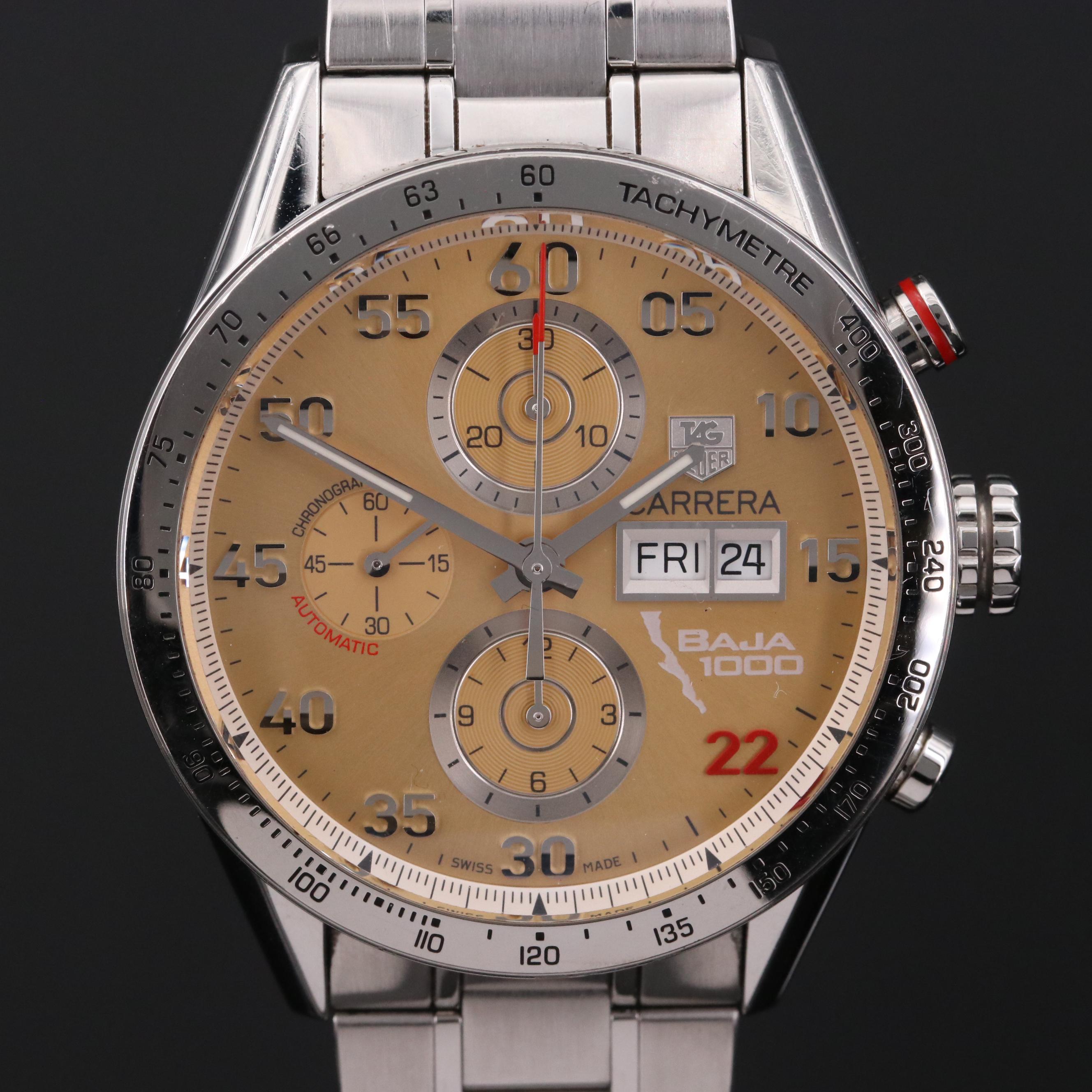 TAG Heuer Carrera Baja 1000 Chronograph Limited Steel Automatic Watch