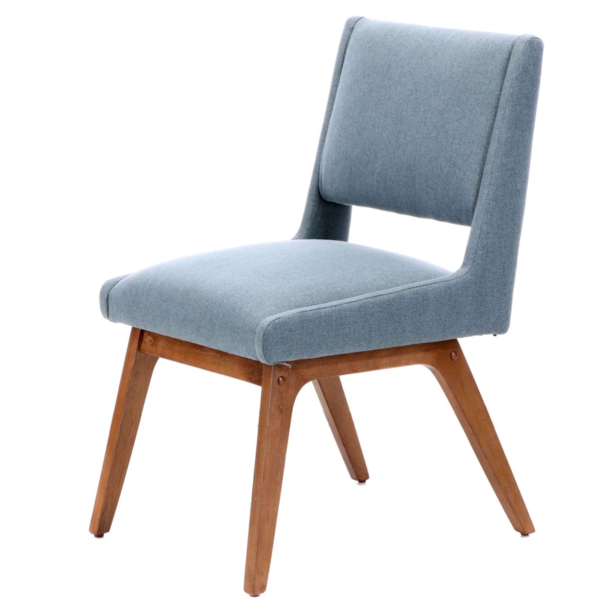 E & E Co. Ltd. Mid Century Modern Style Upholstered Side Chair