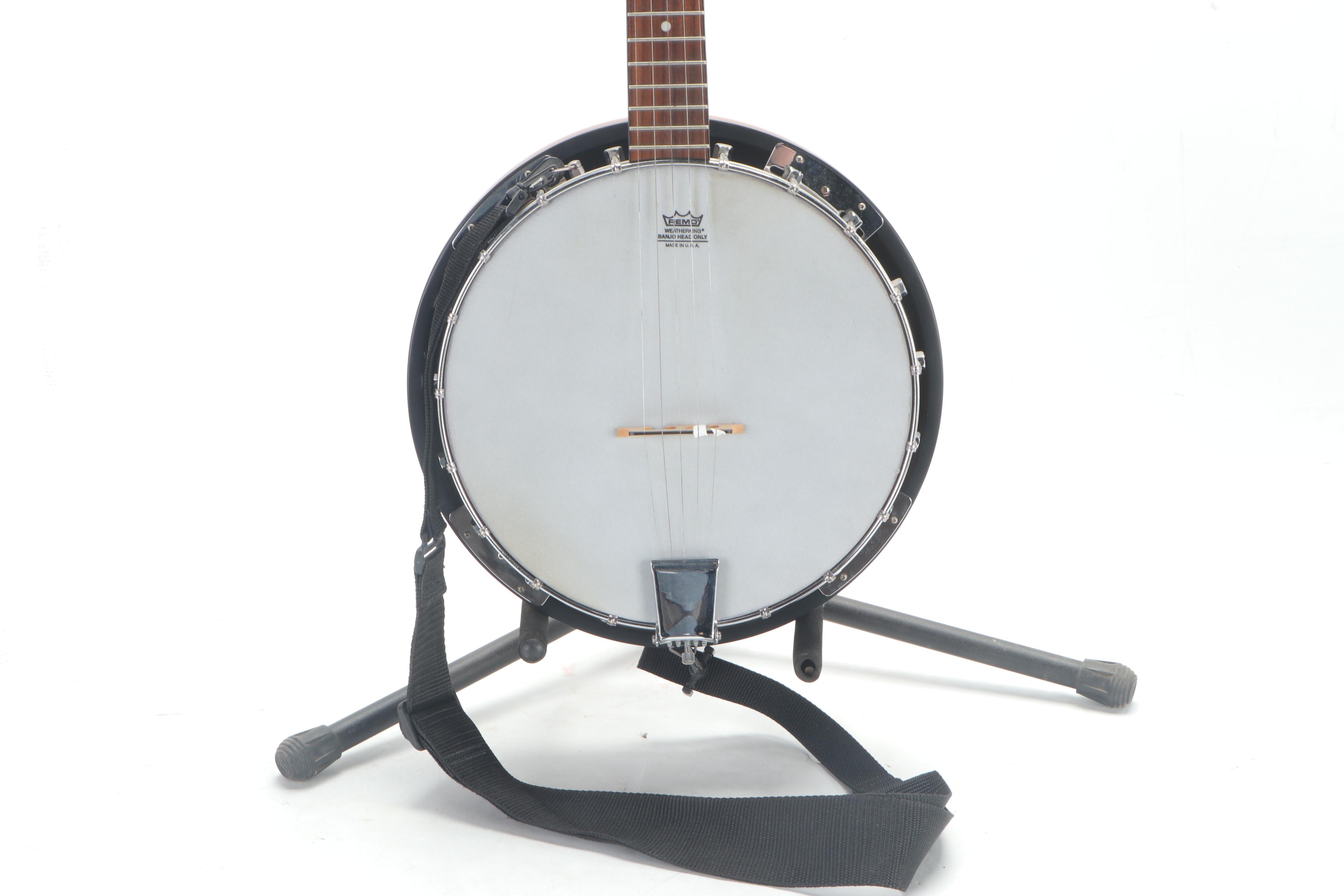 Johnson 5 String Banjo with Case