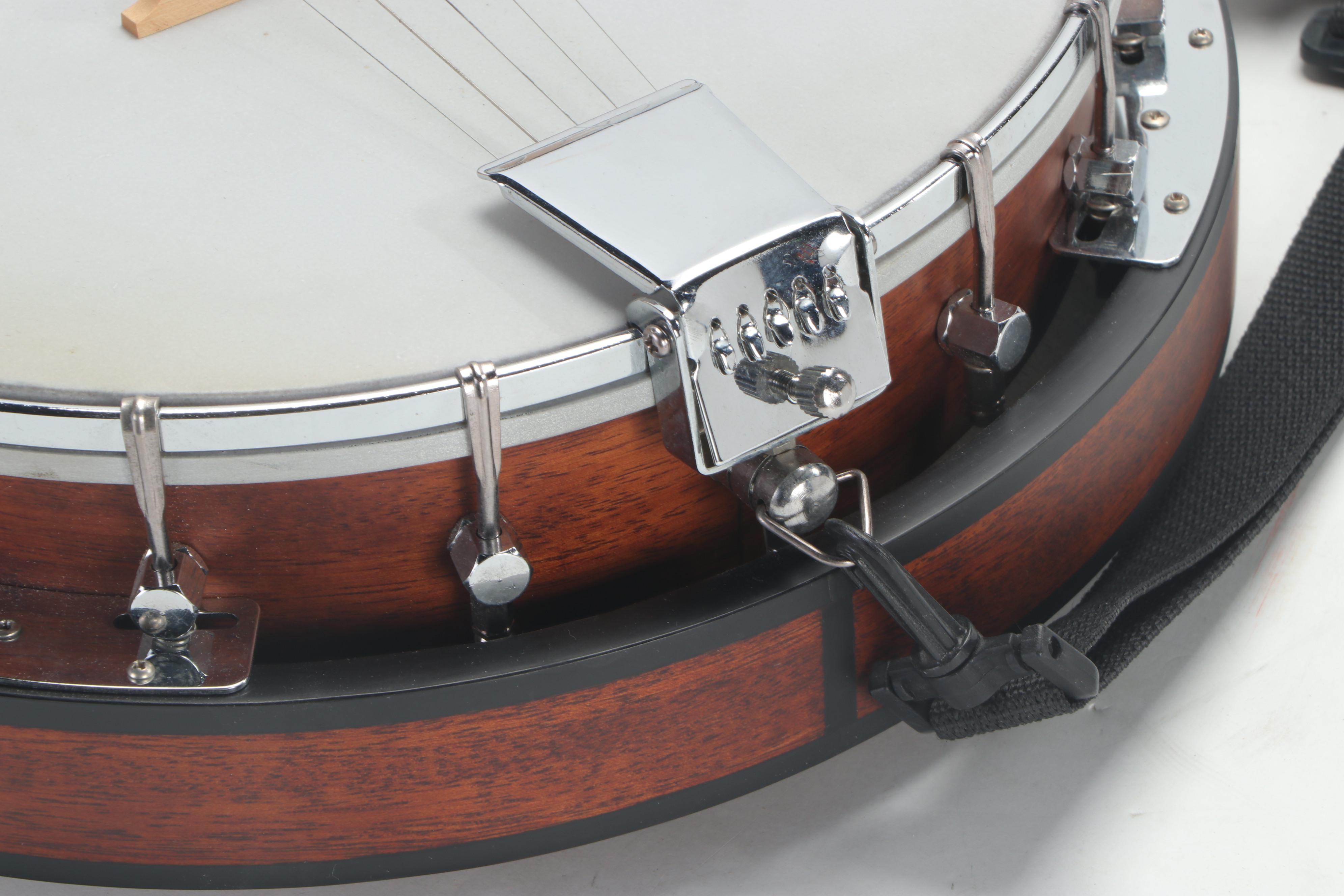 Johnson 5 String Banjo with Case