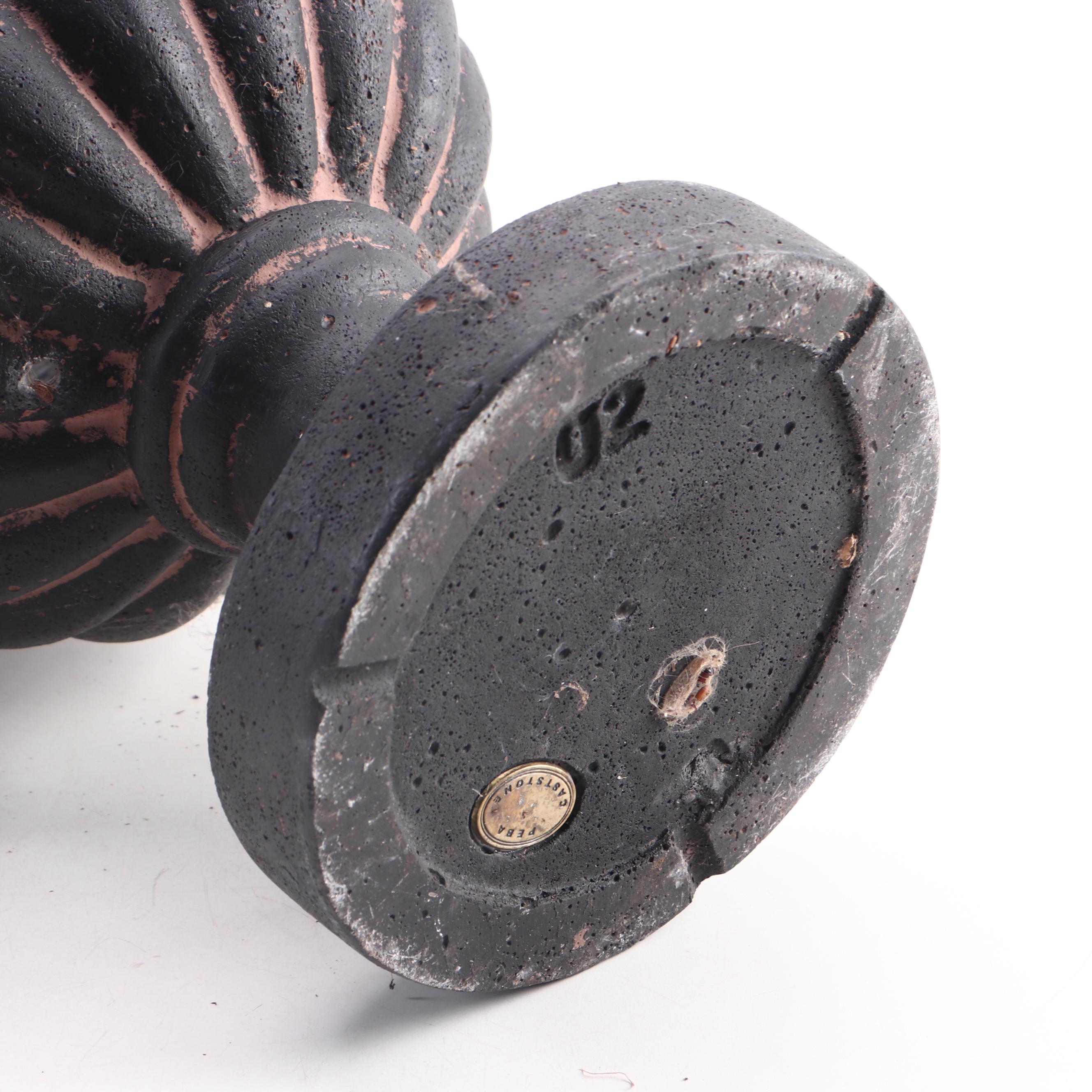 Peba Cast Stone Neoclassical Style Garden Urns with Drainage